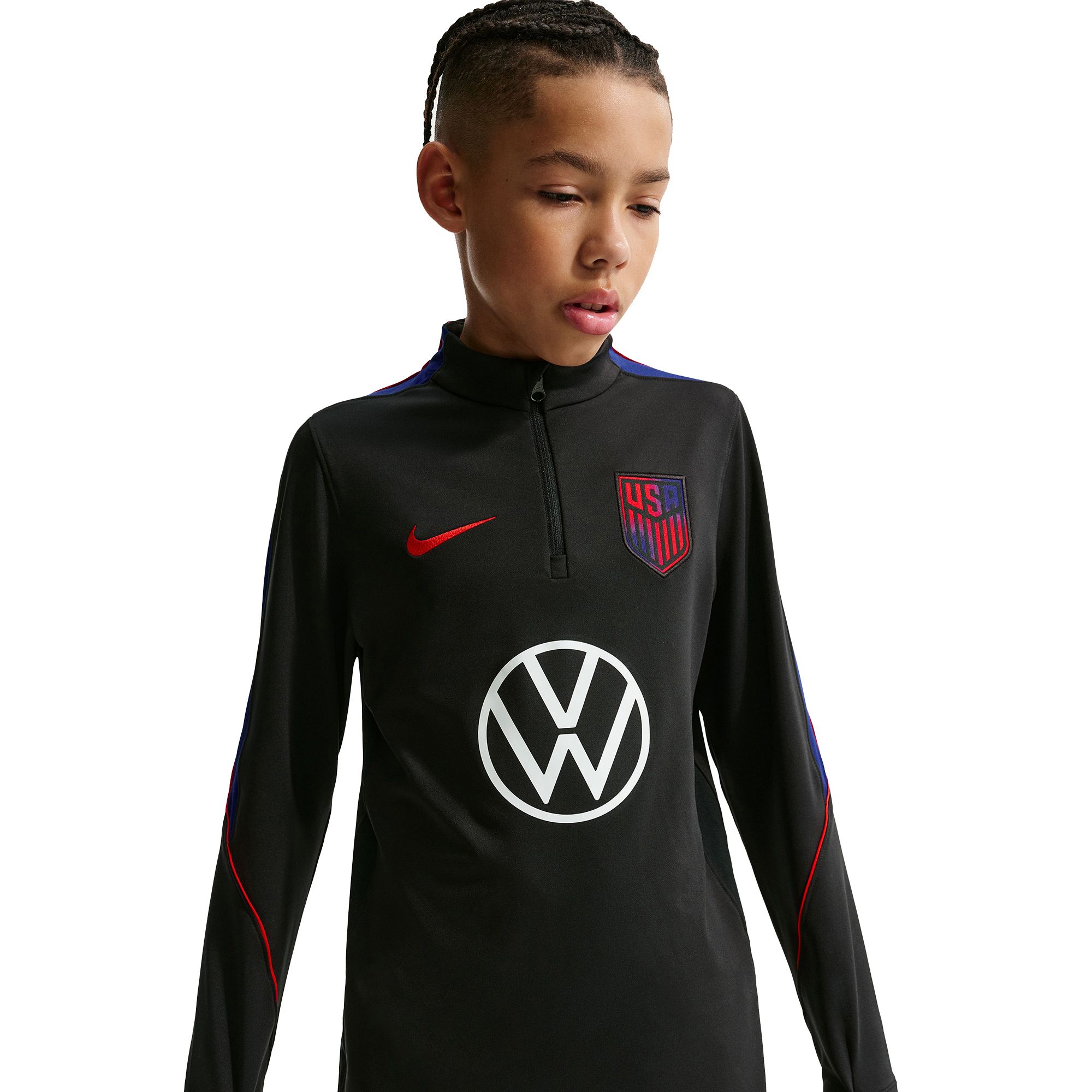 Nike Youth USMNT 2026 Home Strike Training Quarter-Zip