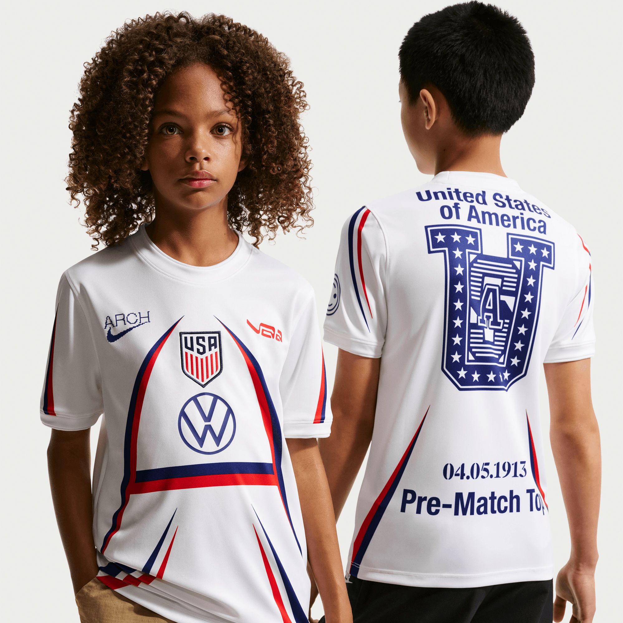 Nike X2 Youth USMNT X V.A.A. 2026 Home Prematch Jersey