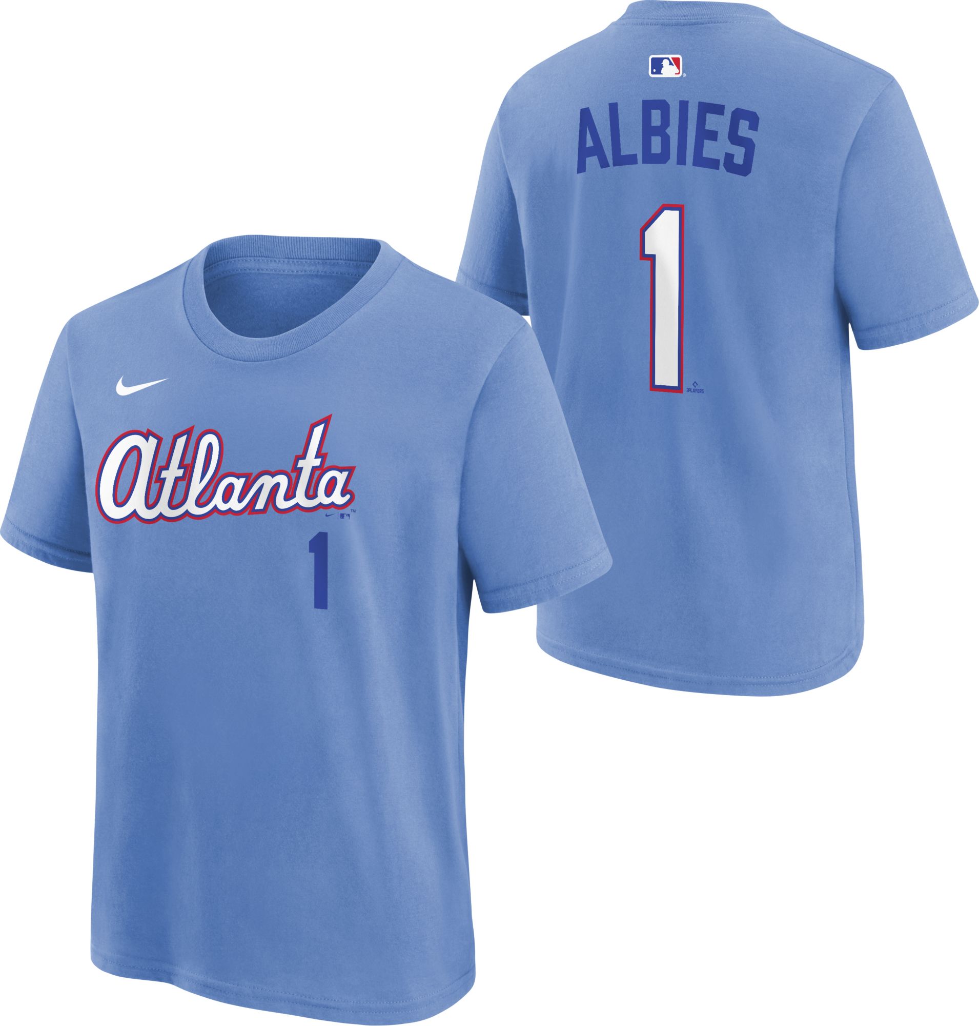 Nike Youth Atlanta Braves 2026 City Connect Ozzie Albies #1 T-Shirt