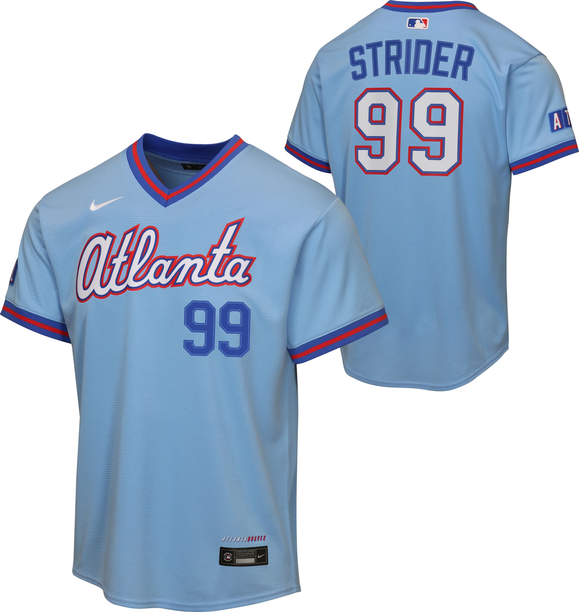 Nike Youth Atlanta Braves Spencer Strider #99 2026 City Connect Homerun Jersey