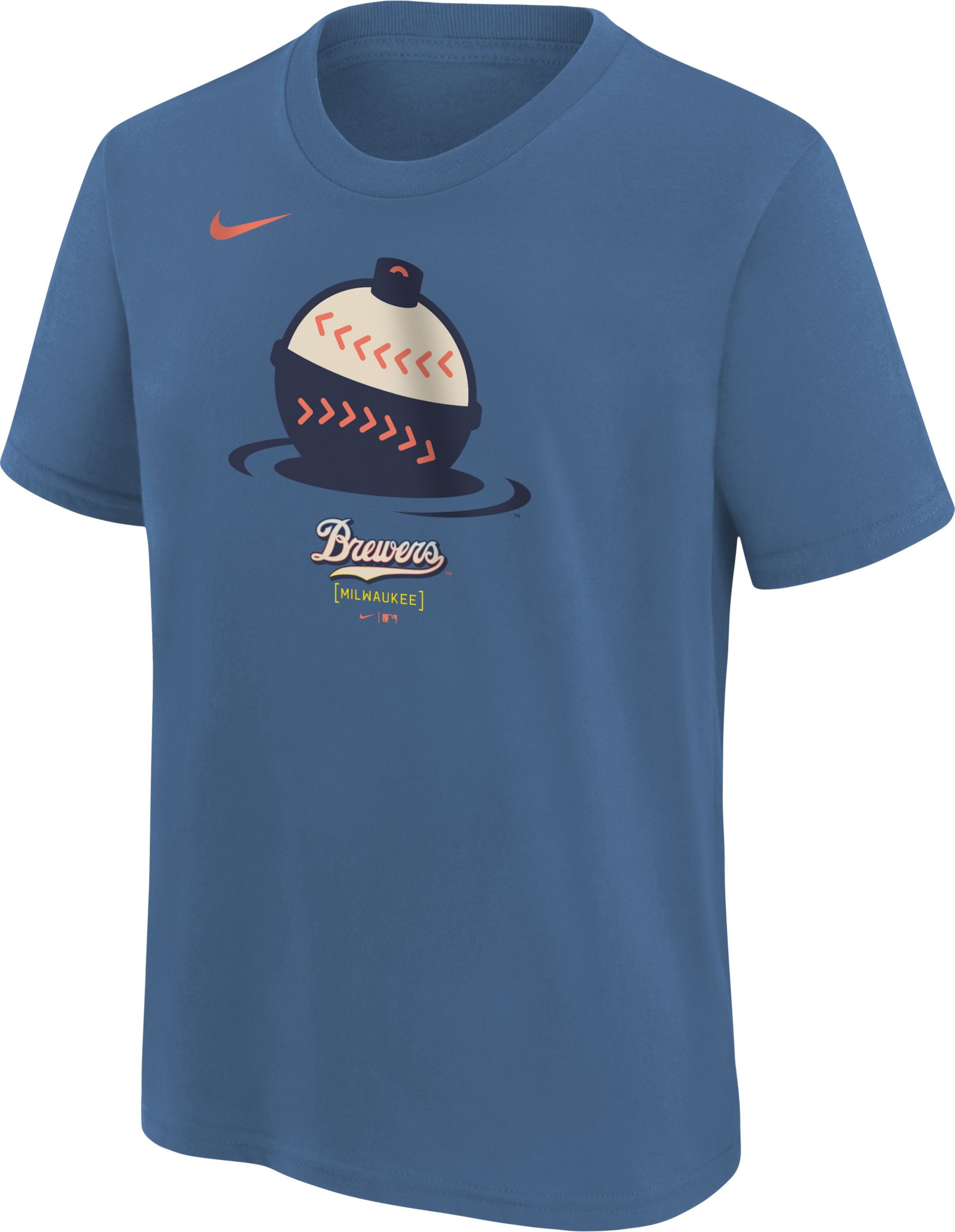 Nike Youth Milwaukee Brewers 2026 City Connect Logo T-Shirt