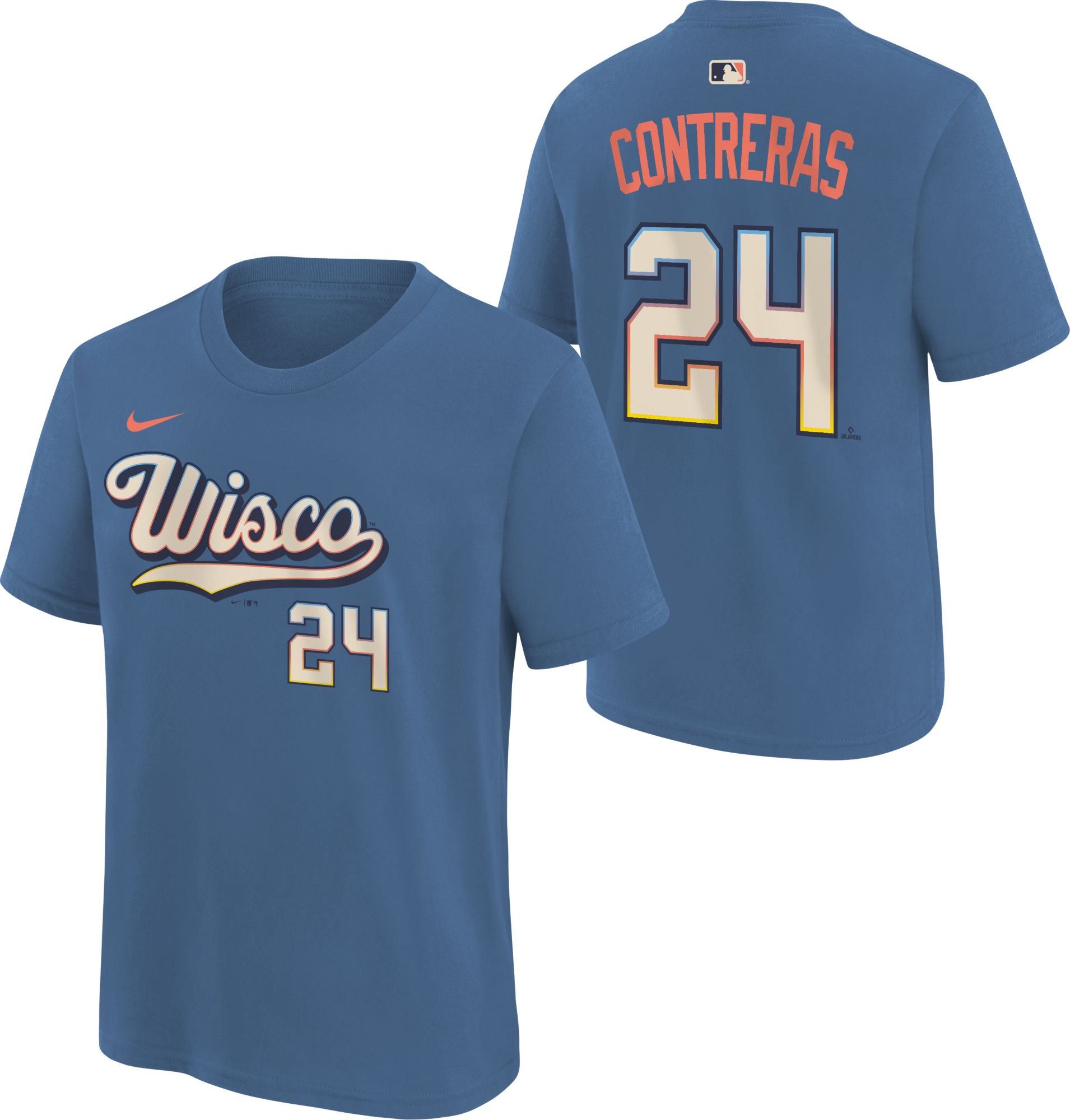 Nike Youth Milwaukee Brewers William Contreras #24 2026 City Connect T-Shirt