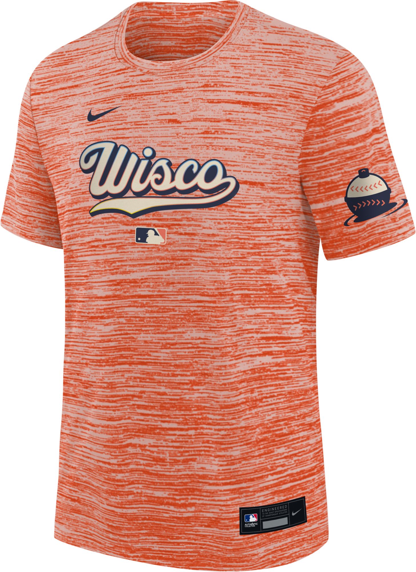 Nike Youth Milwaukee Brewers 2026 City Connect Velocity T-Shirt