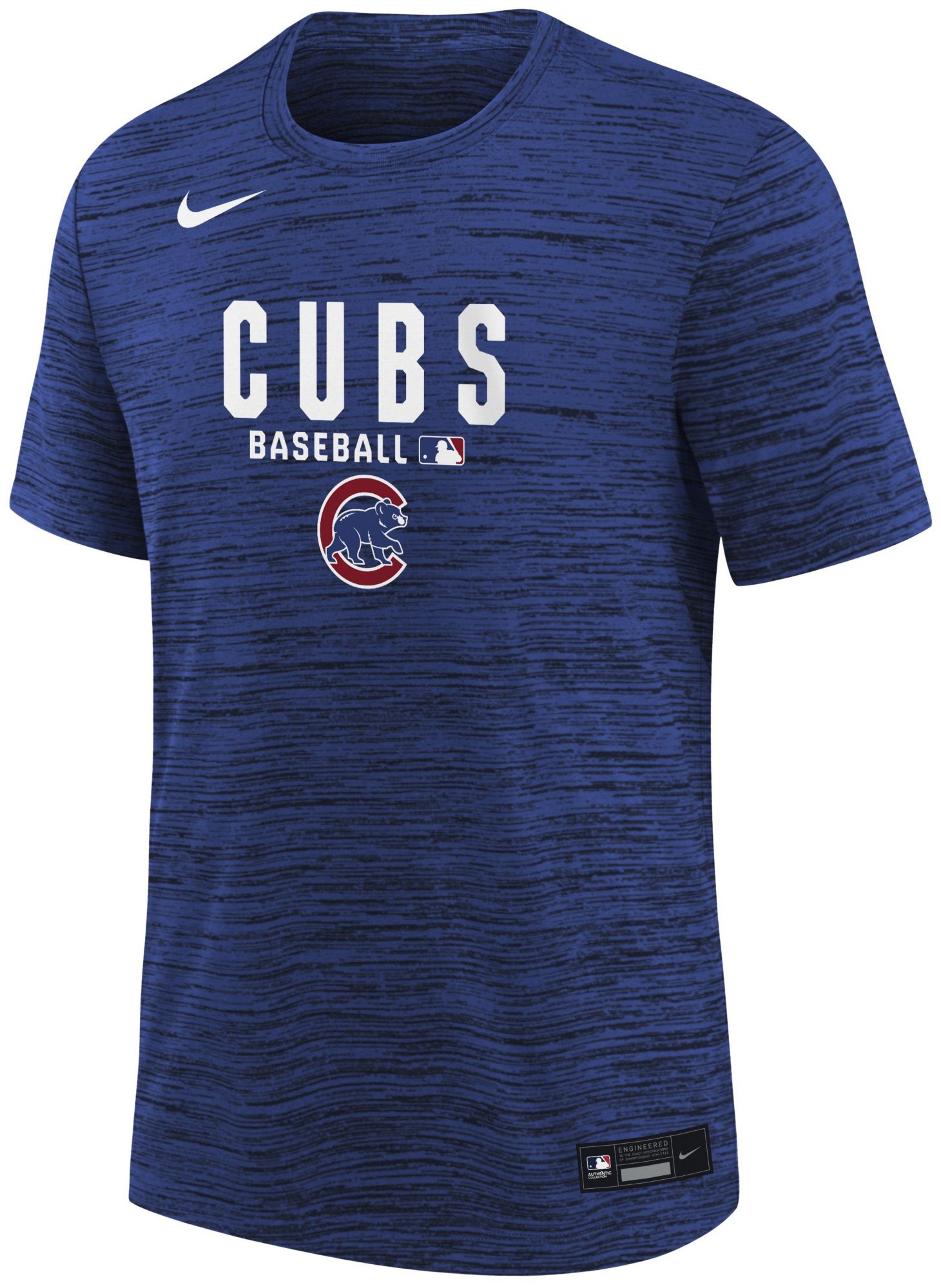 Nike Youth Chicago Cubs Blue Authentic Collection Velocity T-Shirt