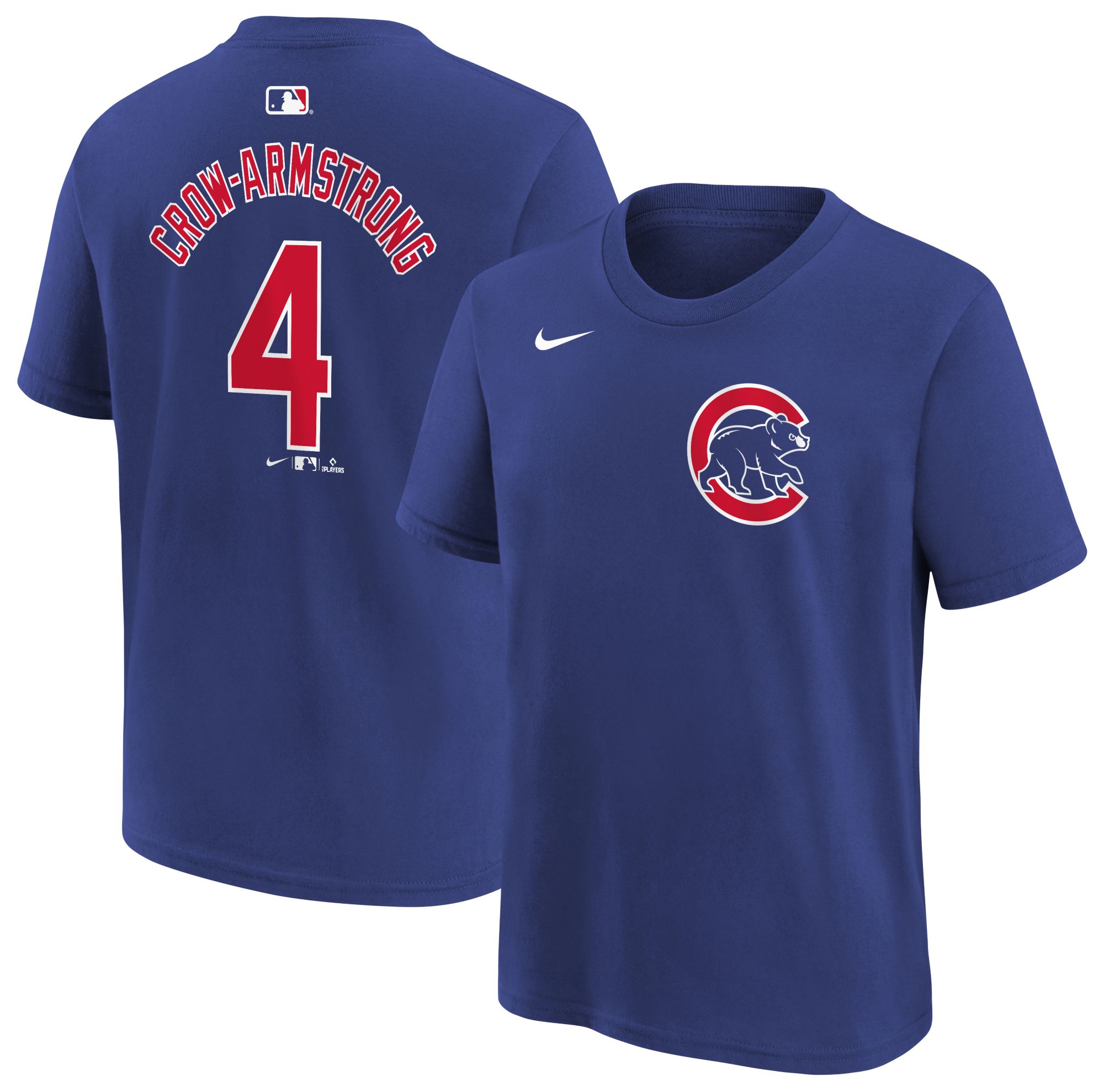 Nike Youth Chicago Cubs Blue Pete Crow-Armstrong #4 Home T-Shirt