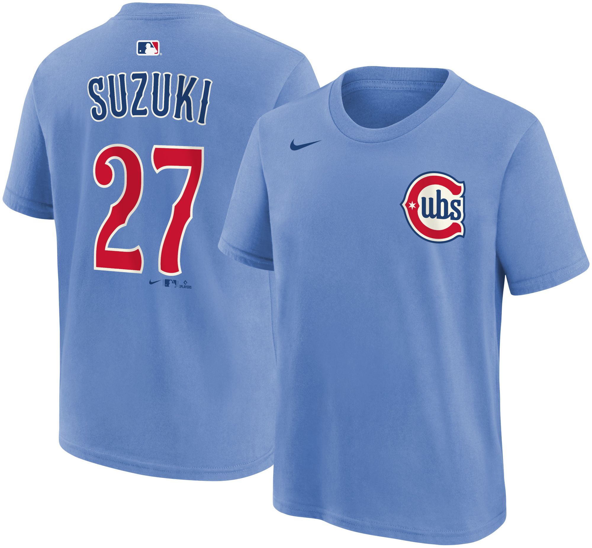 Nike Youth Chicago Cubs Seiya Suzuki #27 Blue Alternate T-Shirt