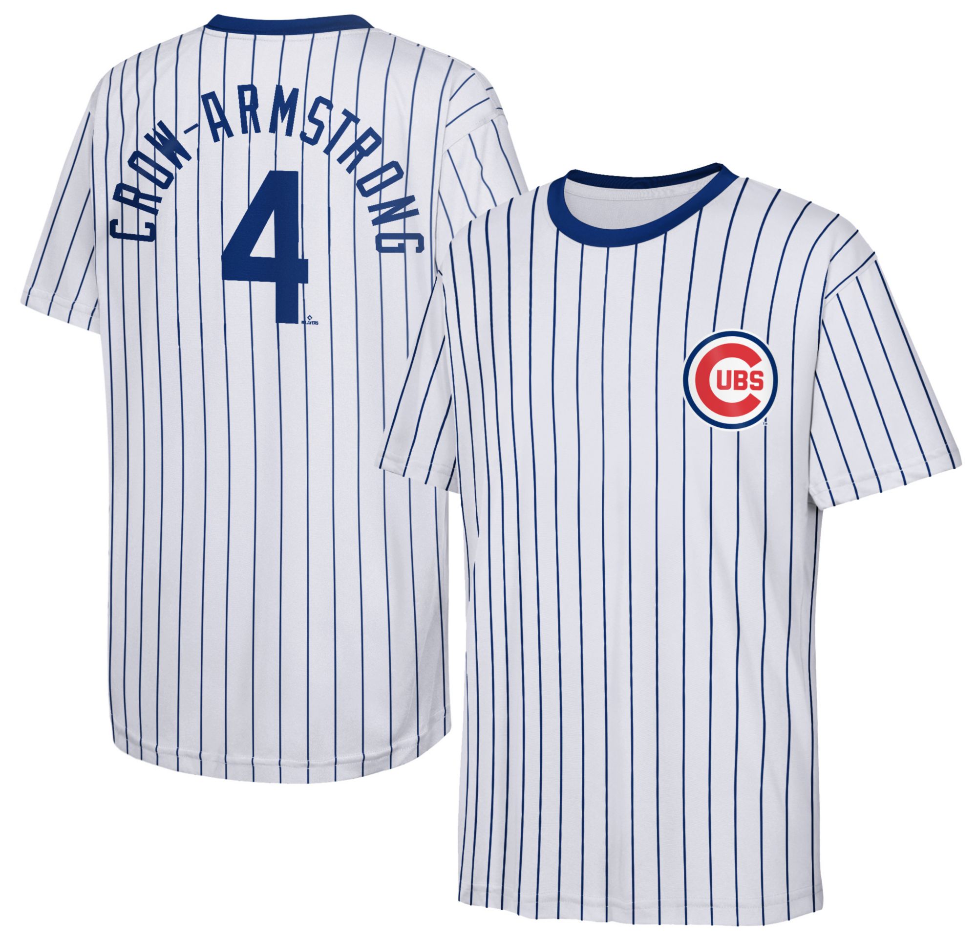 Nike Youth Chicago Cubs Team Color Pete Crow-Armstrong #4 Triple Sublimation T-Shirt
