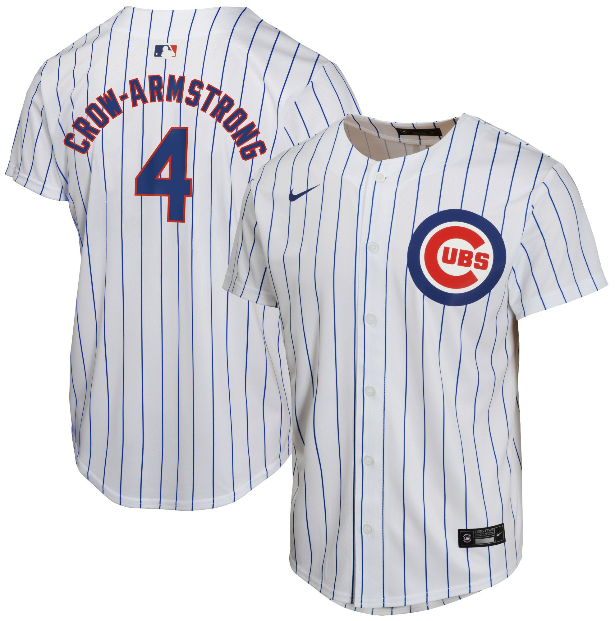 Nike Youth Chicago Cubs Pete Crow Armstrong #4 White Game Jersey
