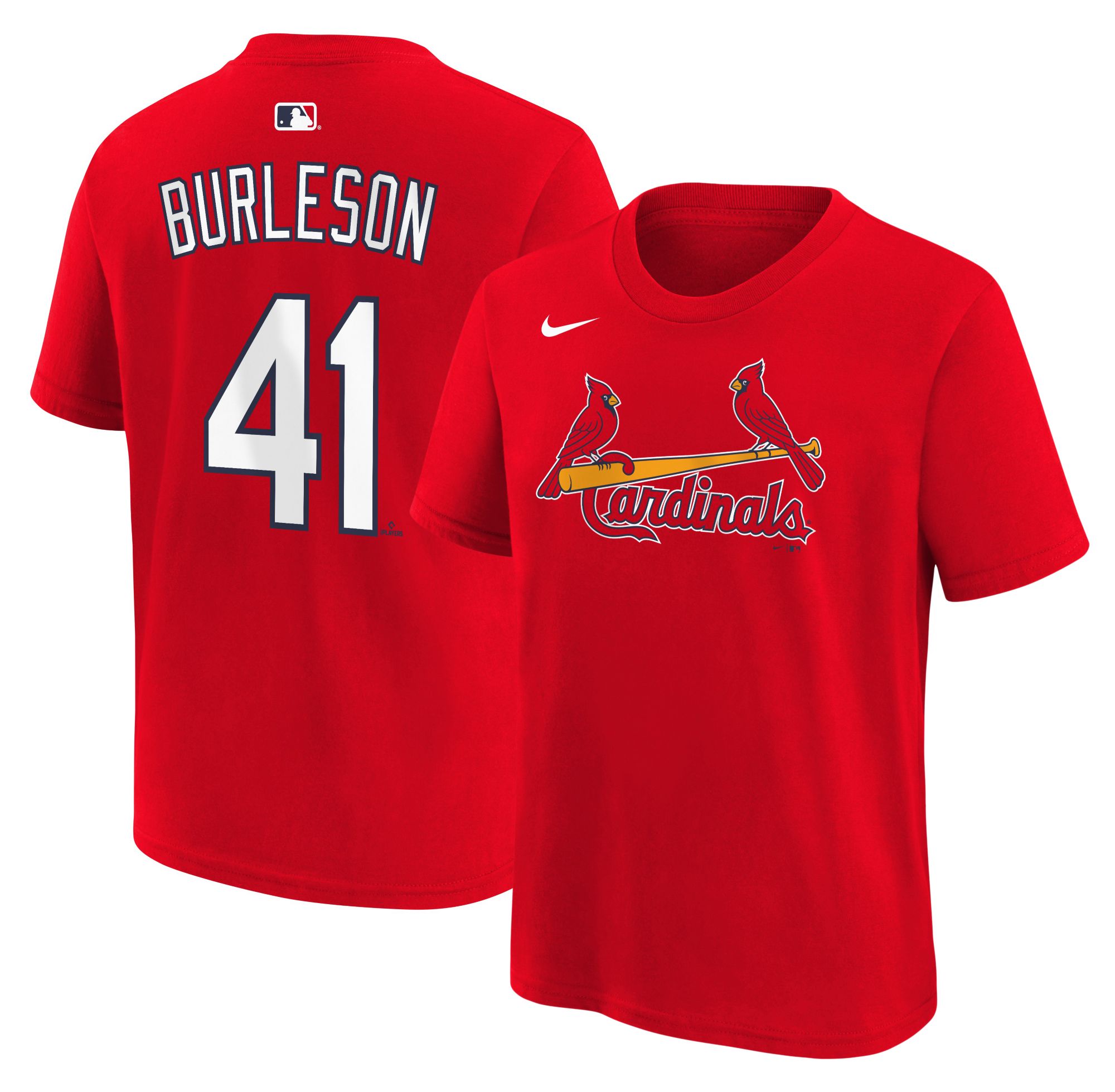 Nike Youth St. Louis Cardinals Alec Burleson #41 Red Home T-Shirt
