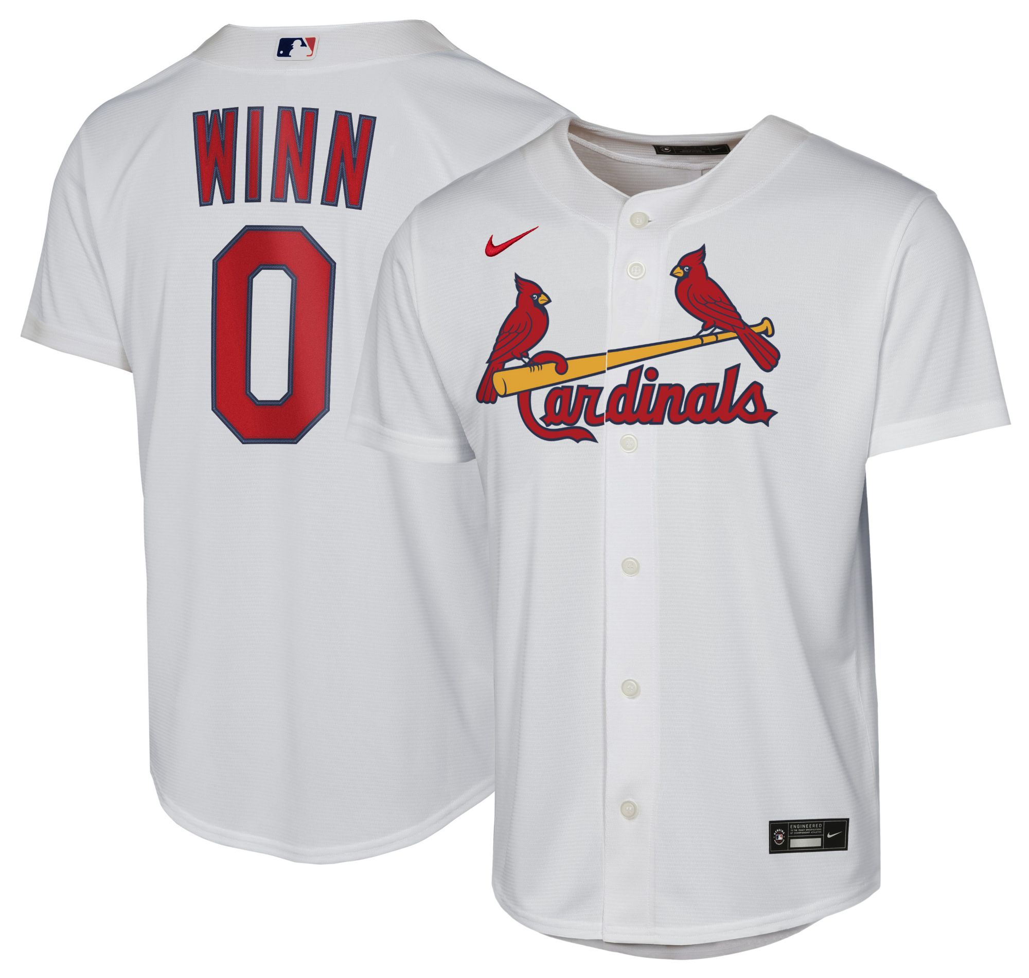 Nike Youth St. Louis Cardinals Masyn Winn #0 White Home Replica Jersey