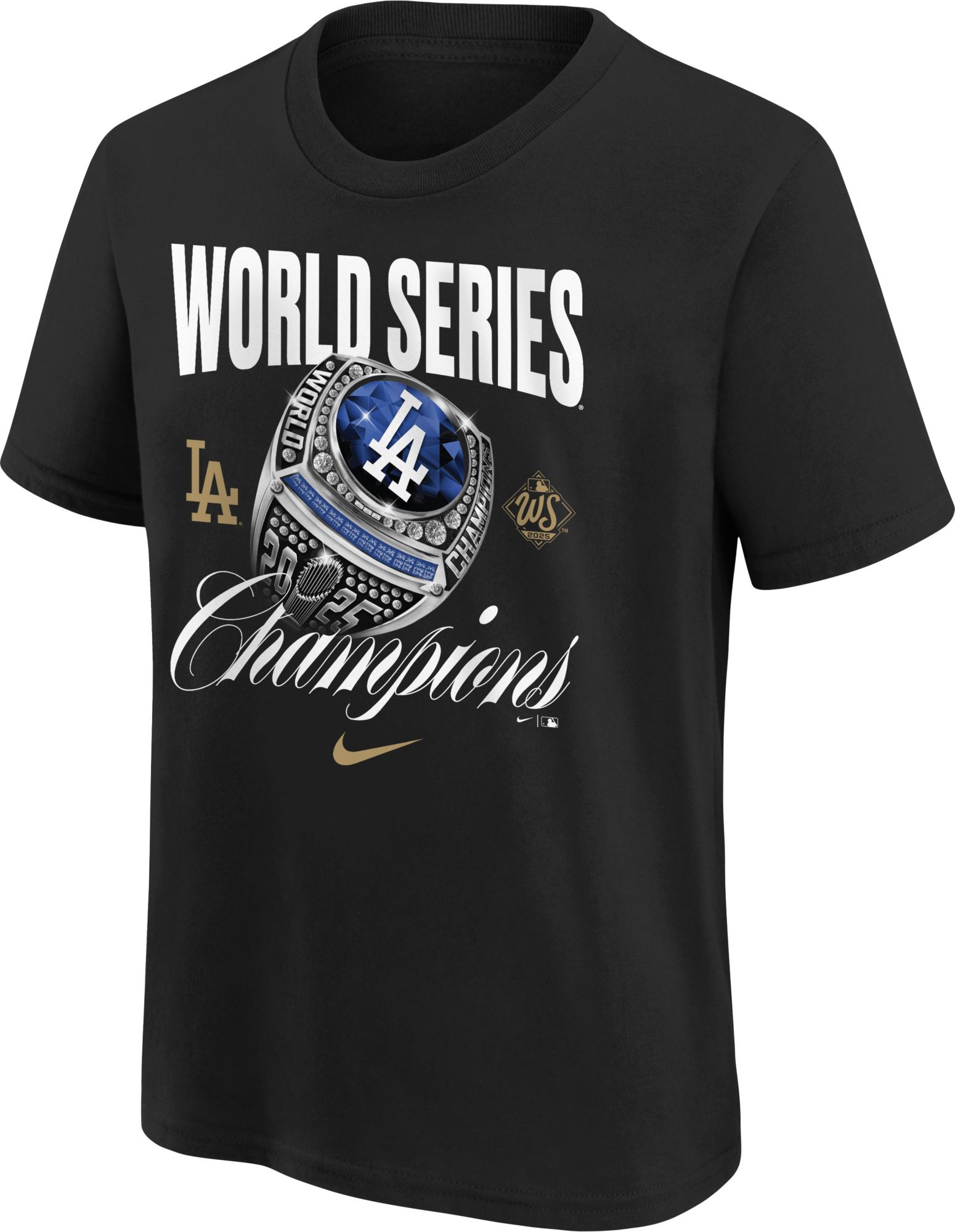 Nike Youth Los Angeles Dodgers 2025 World Series Champions Ring T-Shirt