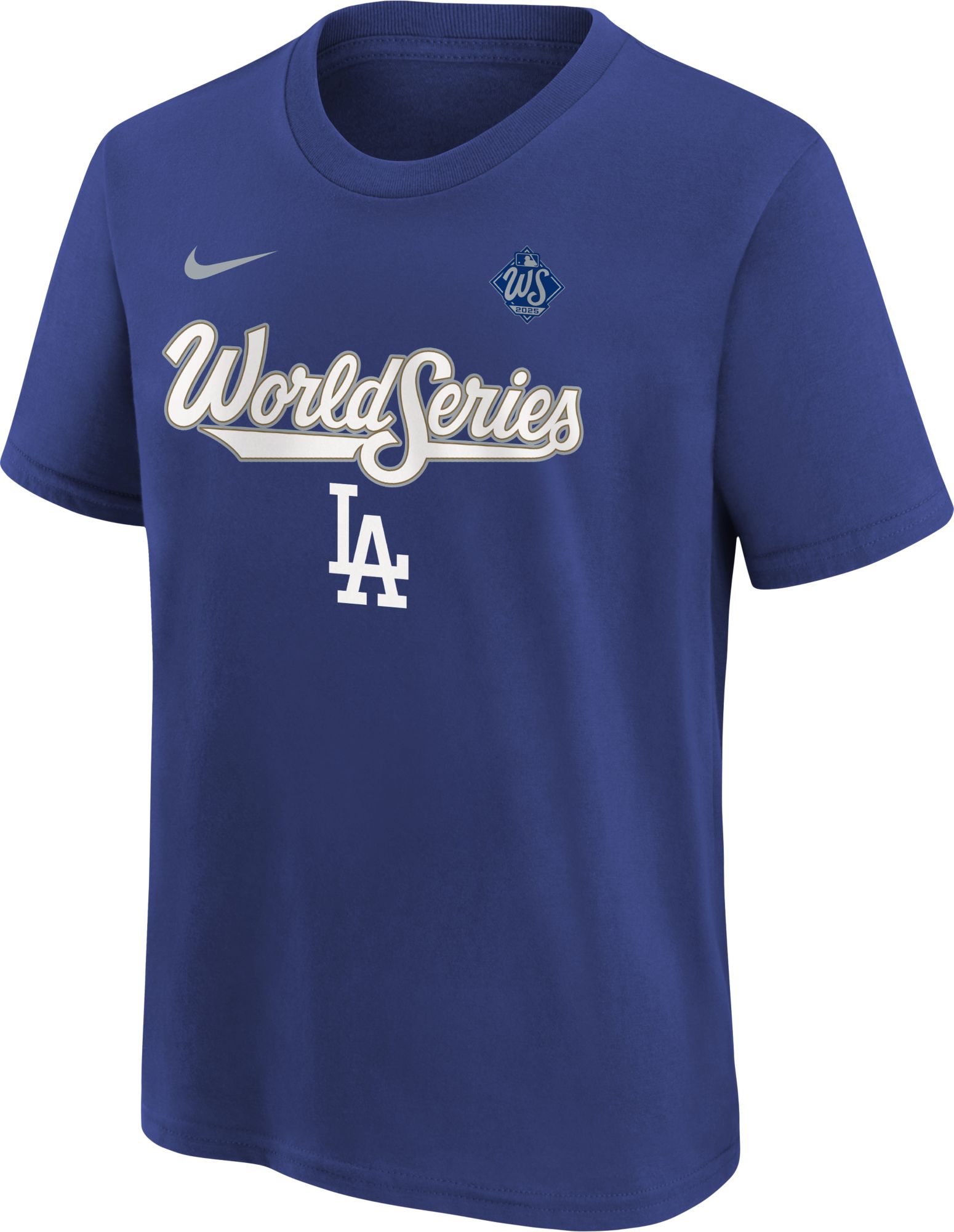 Nike Youth Los Angeles Dodgers 2025 World Series Bound Dugout Authentic Collection T-Shirt