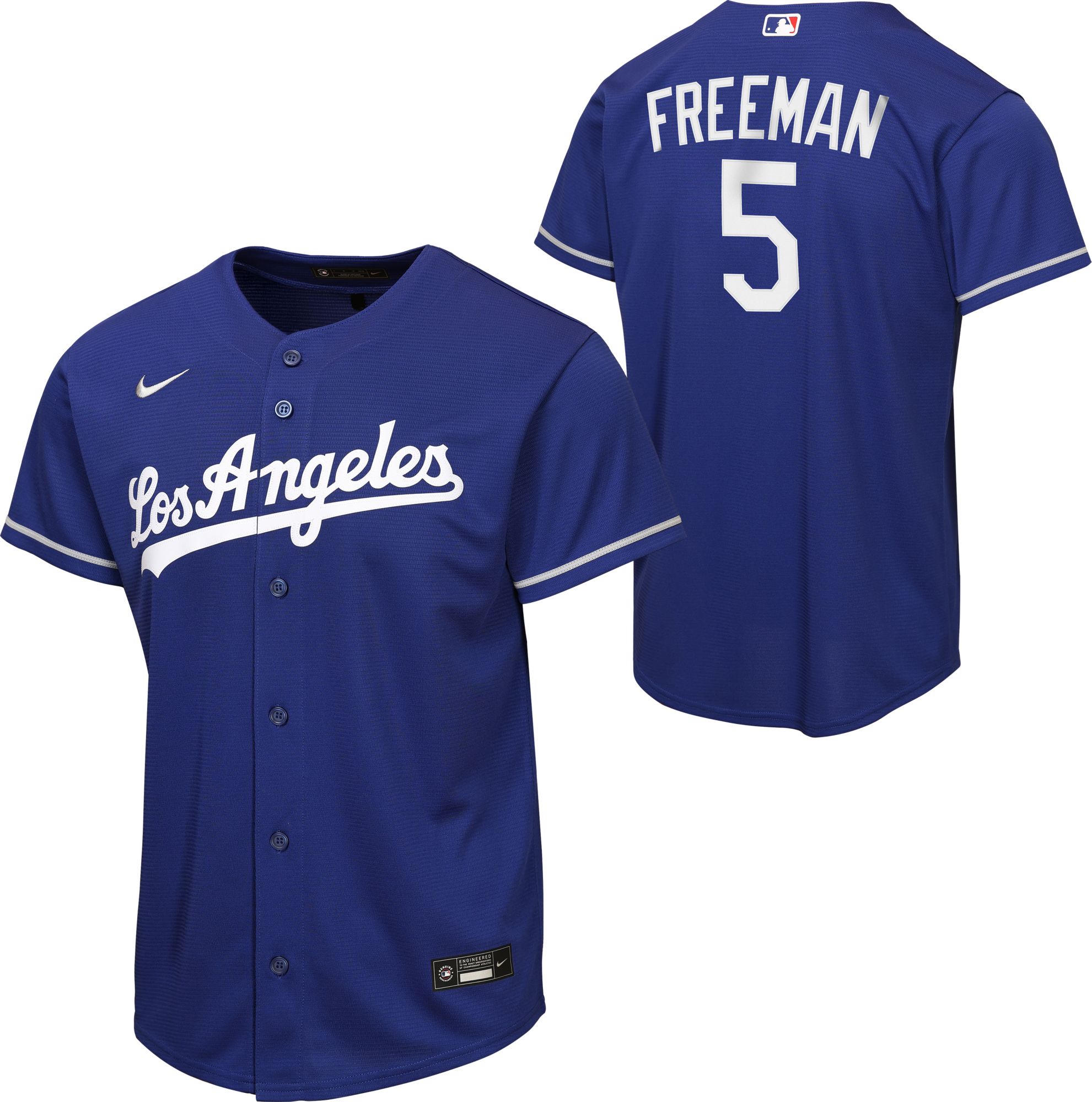 Nike Youth Los Angeles Dodgers Freddie Freeman #5 Alternate Royal Blue Jersey