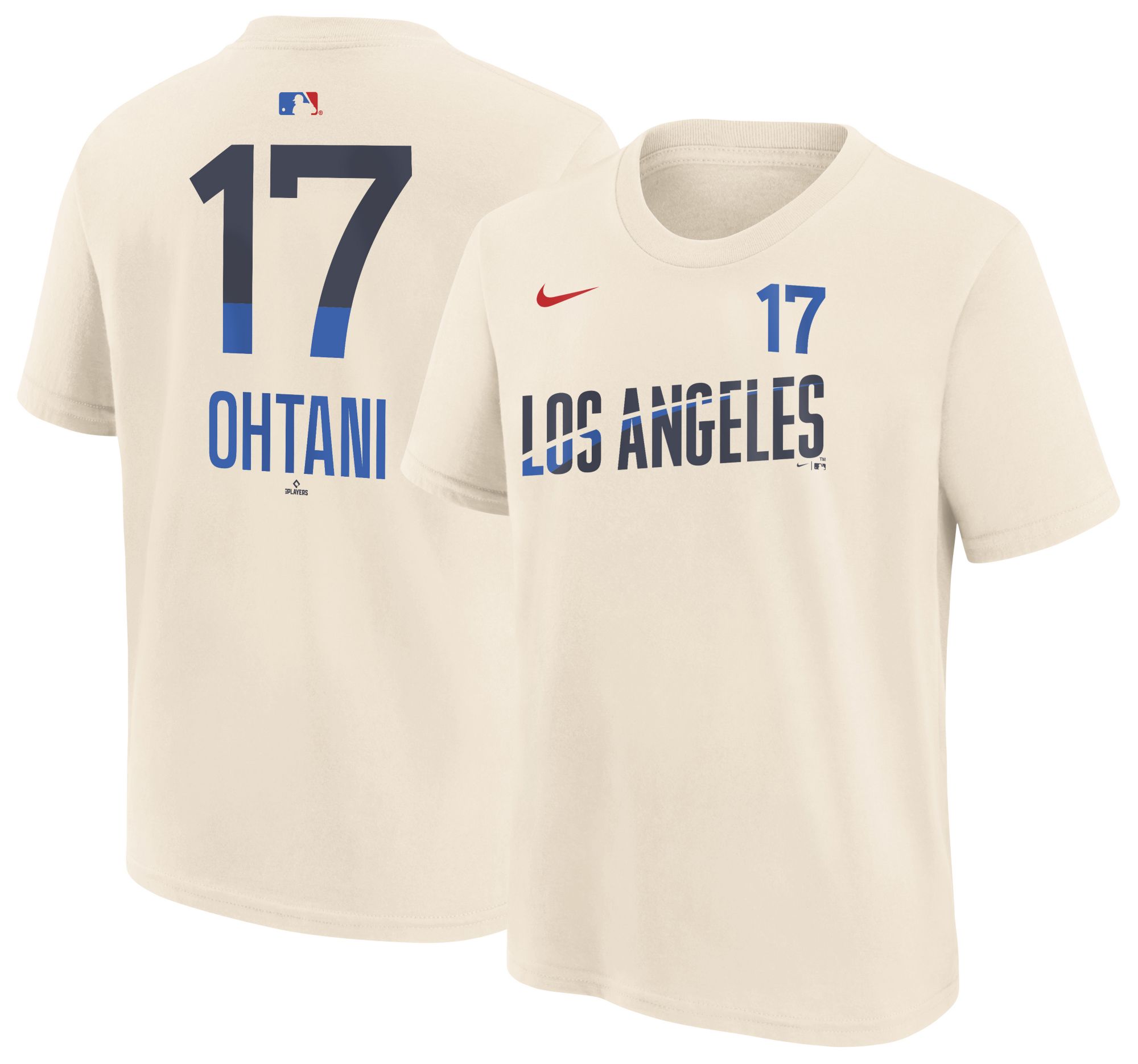 Nike Youth Los Angeles Dodgers Tan Shohei Ohtani #17 Home T-Shirt