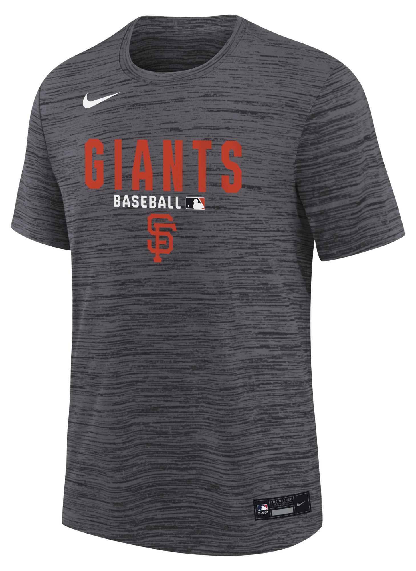 Nike Youth San Francisco Giants Black Authentic Collection Velocity T-Shirt