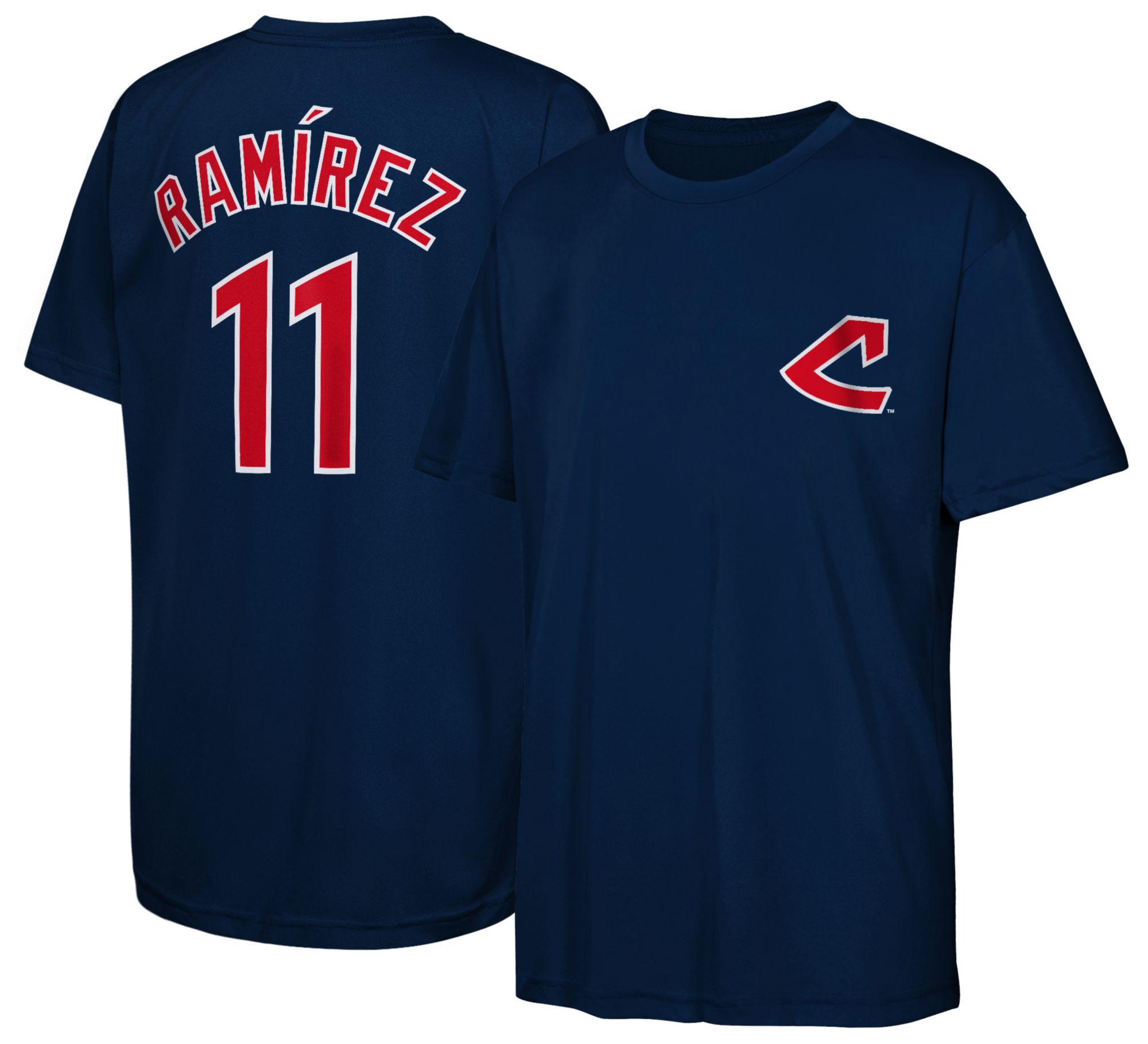 Nike Youth Cleveland Guardians Team Color José Ramírez #11 Triple Sublimation T-Shirt