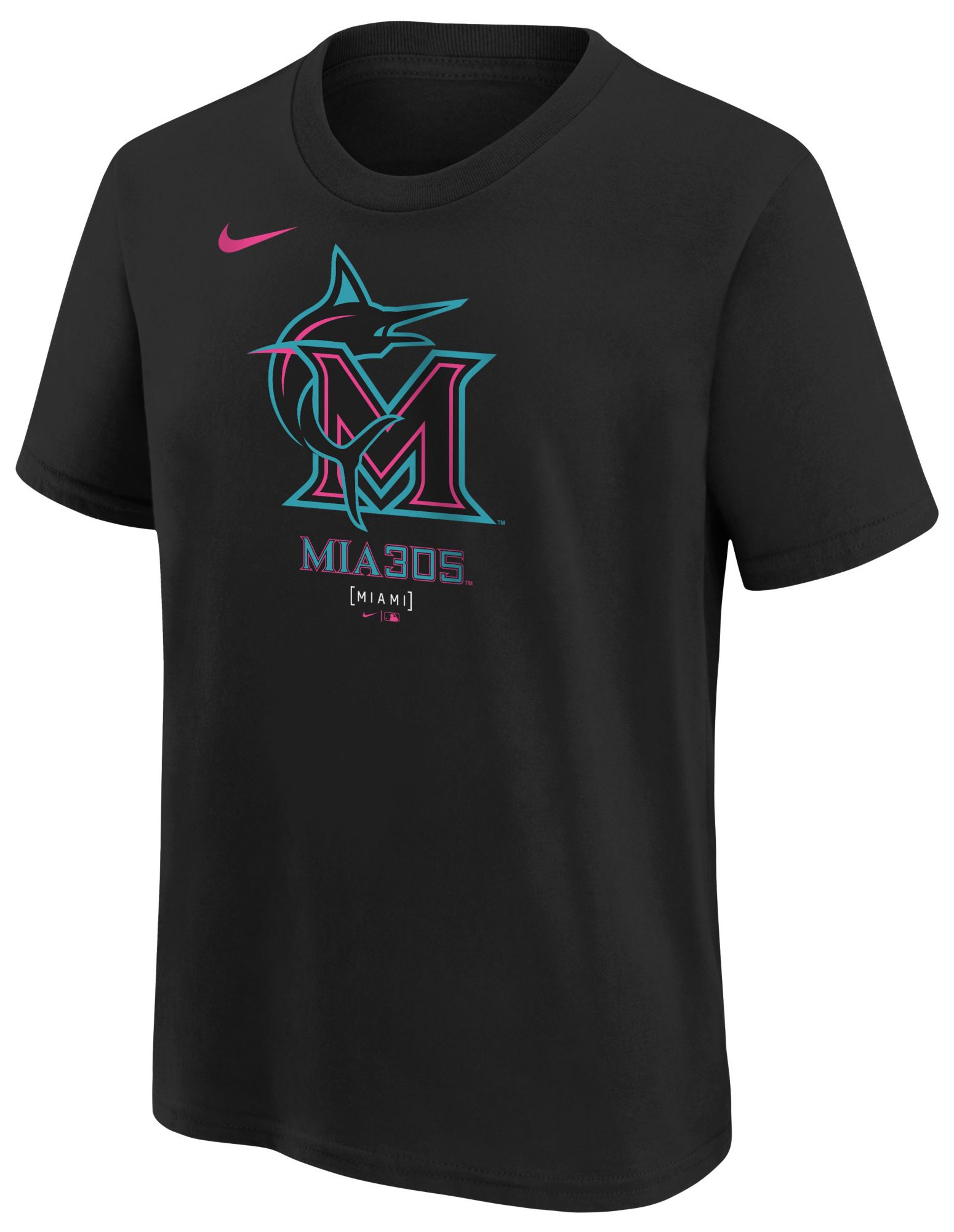 Nike Youth Miami Marlins City Connect Logo T-Shirt