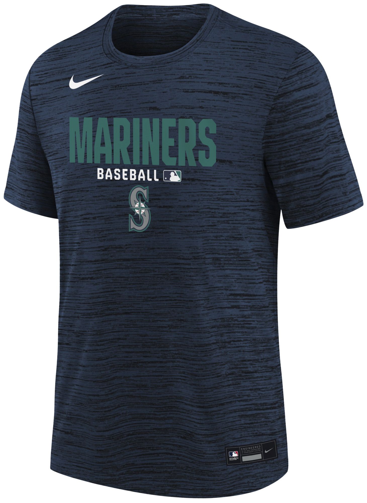 Nike Youth Seattle Mariners Navy Authentic Collection Velocity T-Shirt