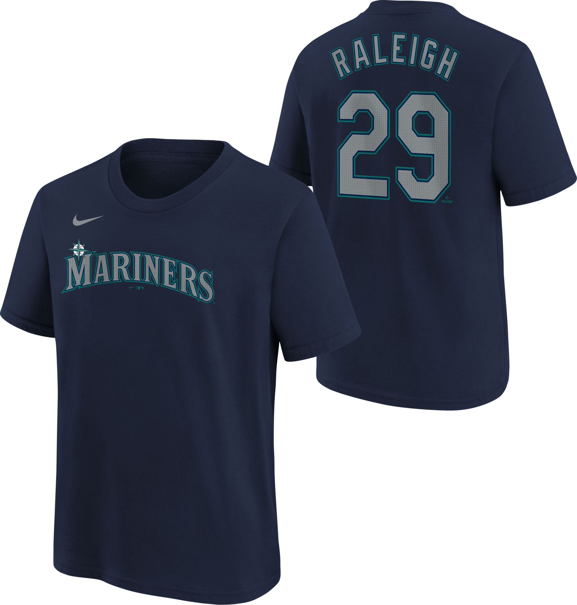 Nike Youth Seattle Mariners Cal Raleigh #29 Navy T-Shirt