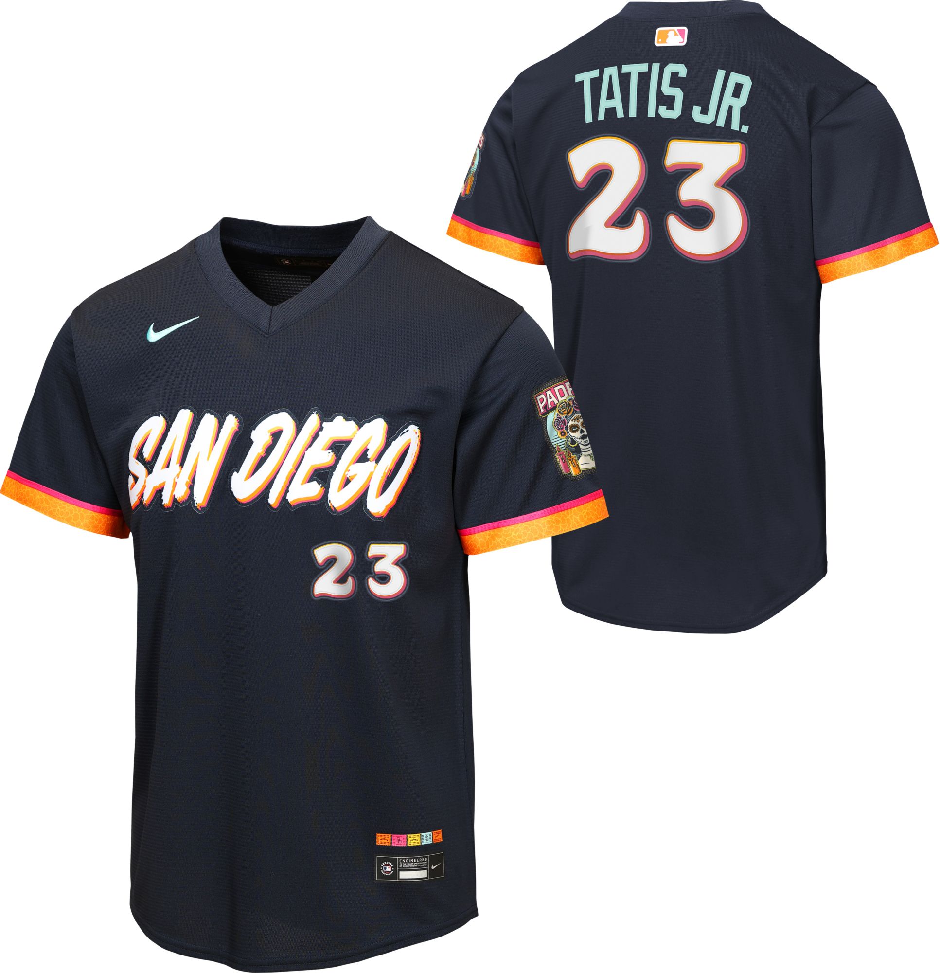 Nike Youth San Diego Padres Fernando Tatis Jr. #23Black 2026 City Connect Replica Jersey