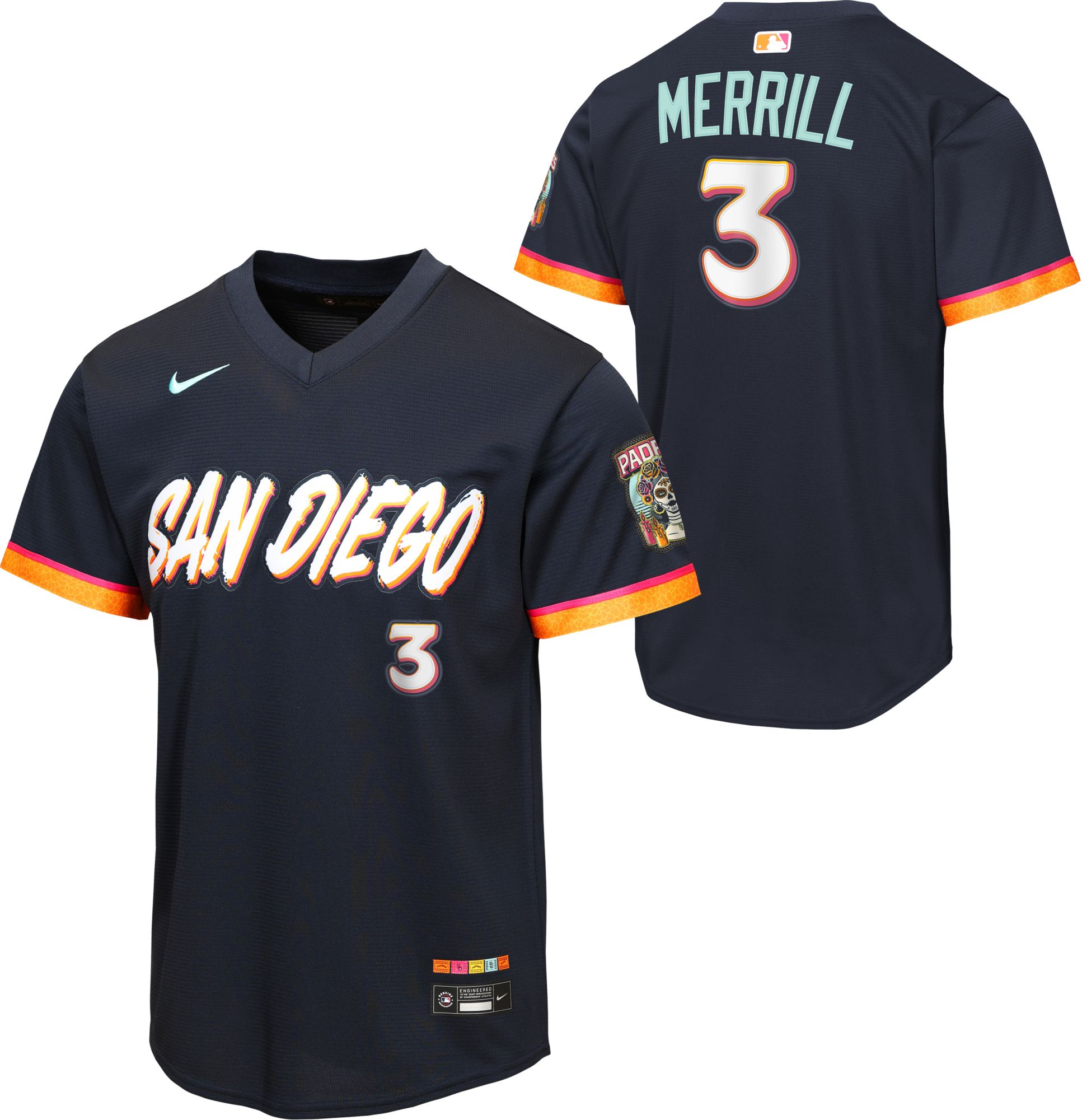 Nike Youth San Diego Padres Jackson Merrill #3 2026 City Connect Homerun Jersey