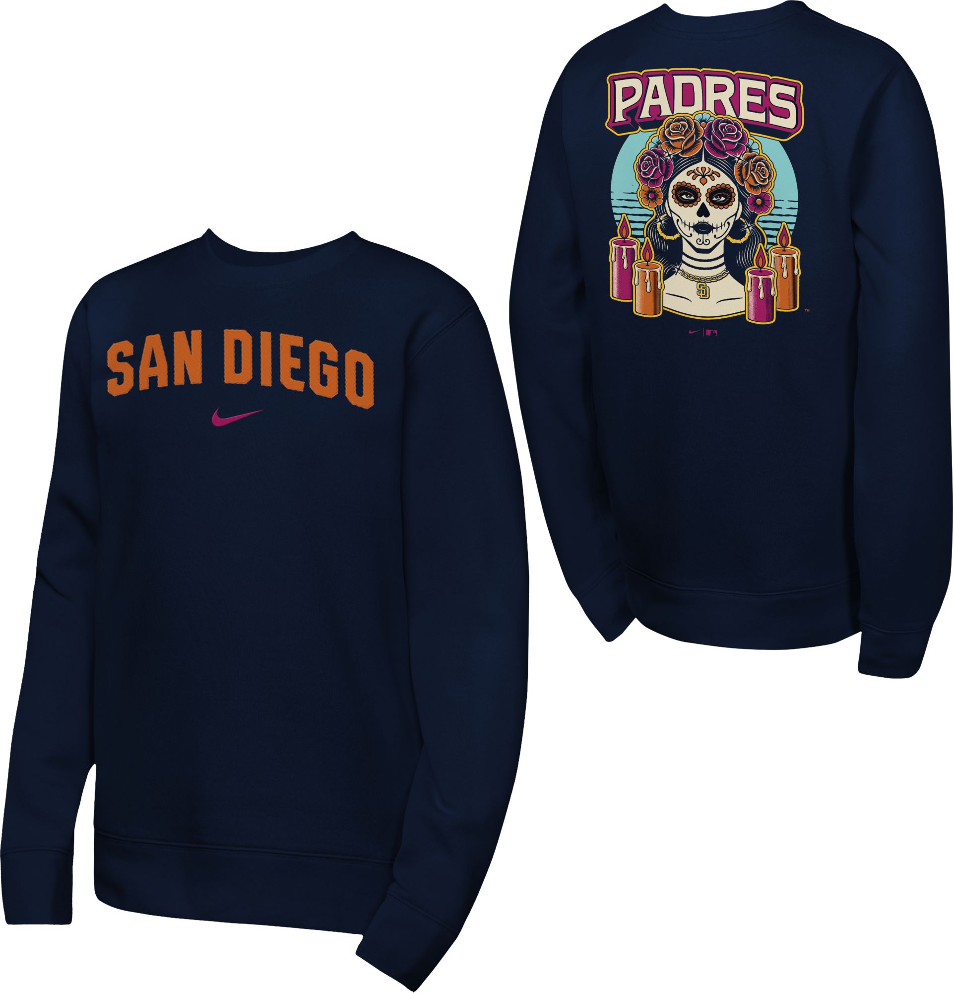 Nike Youth San Diego Padres 2026 City Connect 2 Hit Crewneck Sweatshirt
