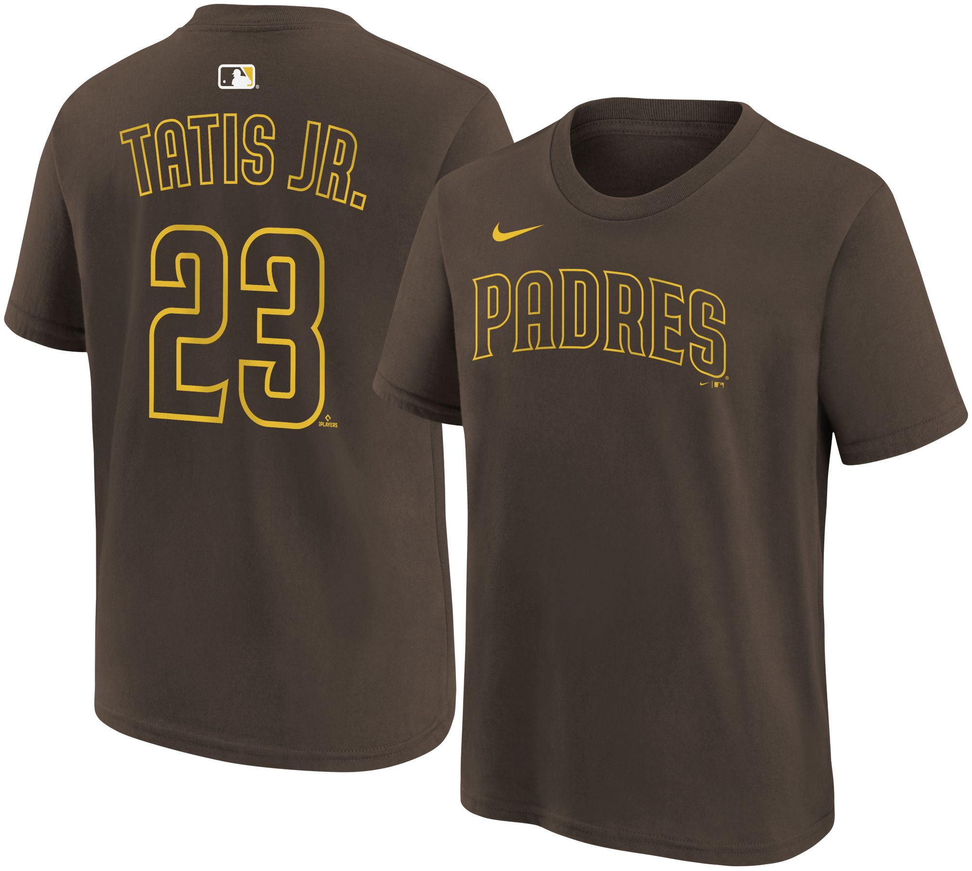 Nike Youth San Diego Padres Fernando Tatís Jr. #23 Brown Home T-Shirt