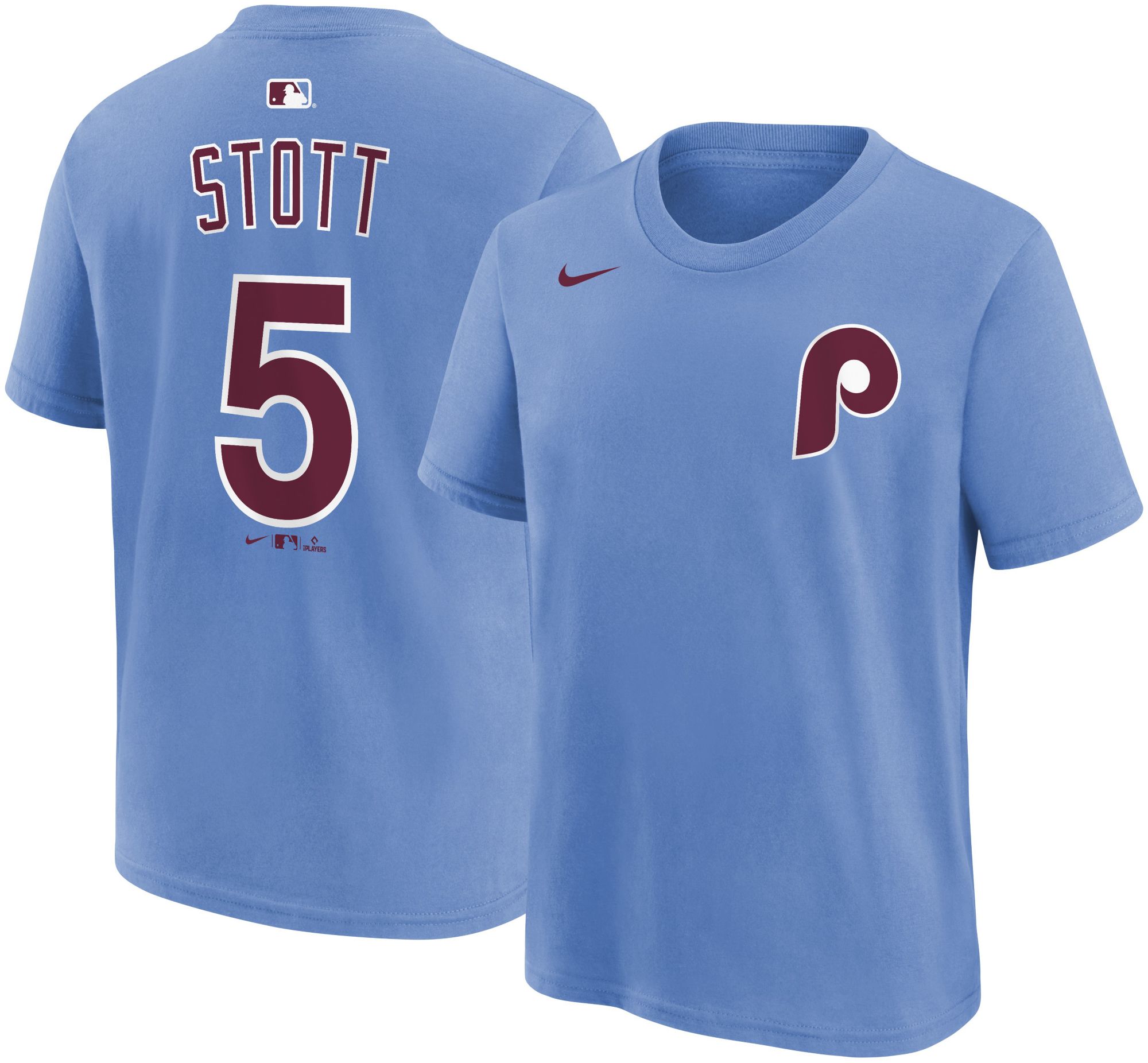 Nike Youth Philadelphia Phillies Bryson Stott #5 Blue Alternate T-Shirt