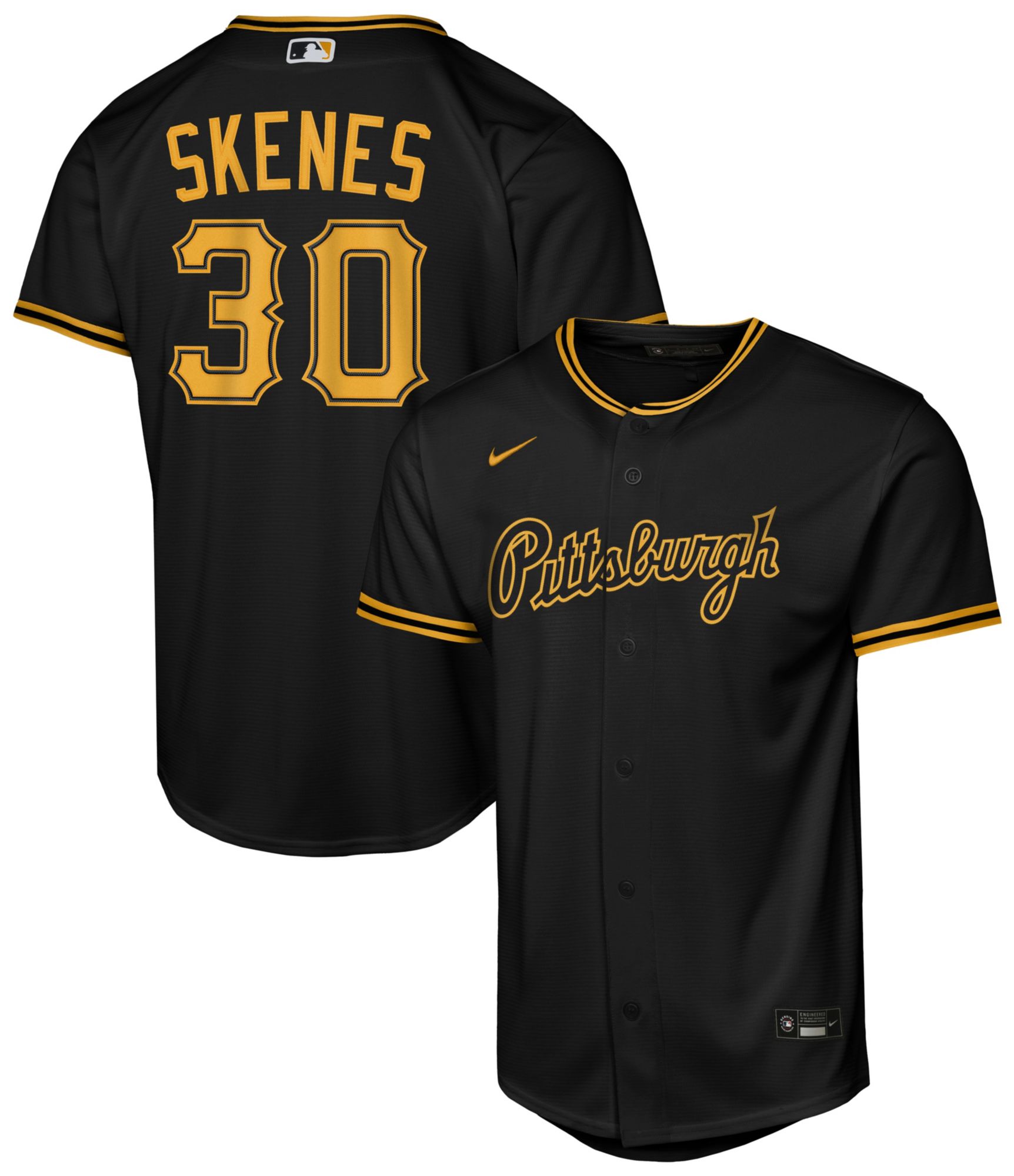 Nike Youth Pittsburgh Pirates Paul Skenes #30 Alternate 2 Jersey