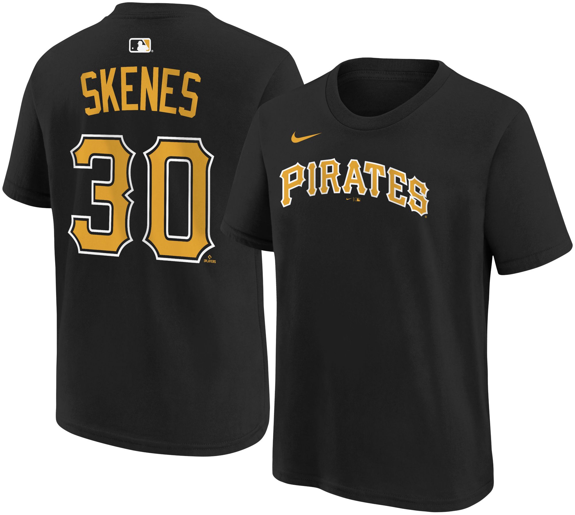 Nike Youth Pittsburgh Pirates Paul Skenes #30 Black Home T-Shirt
