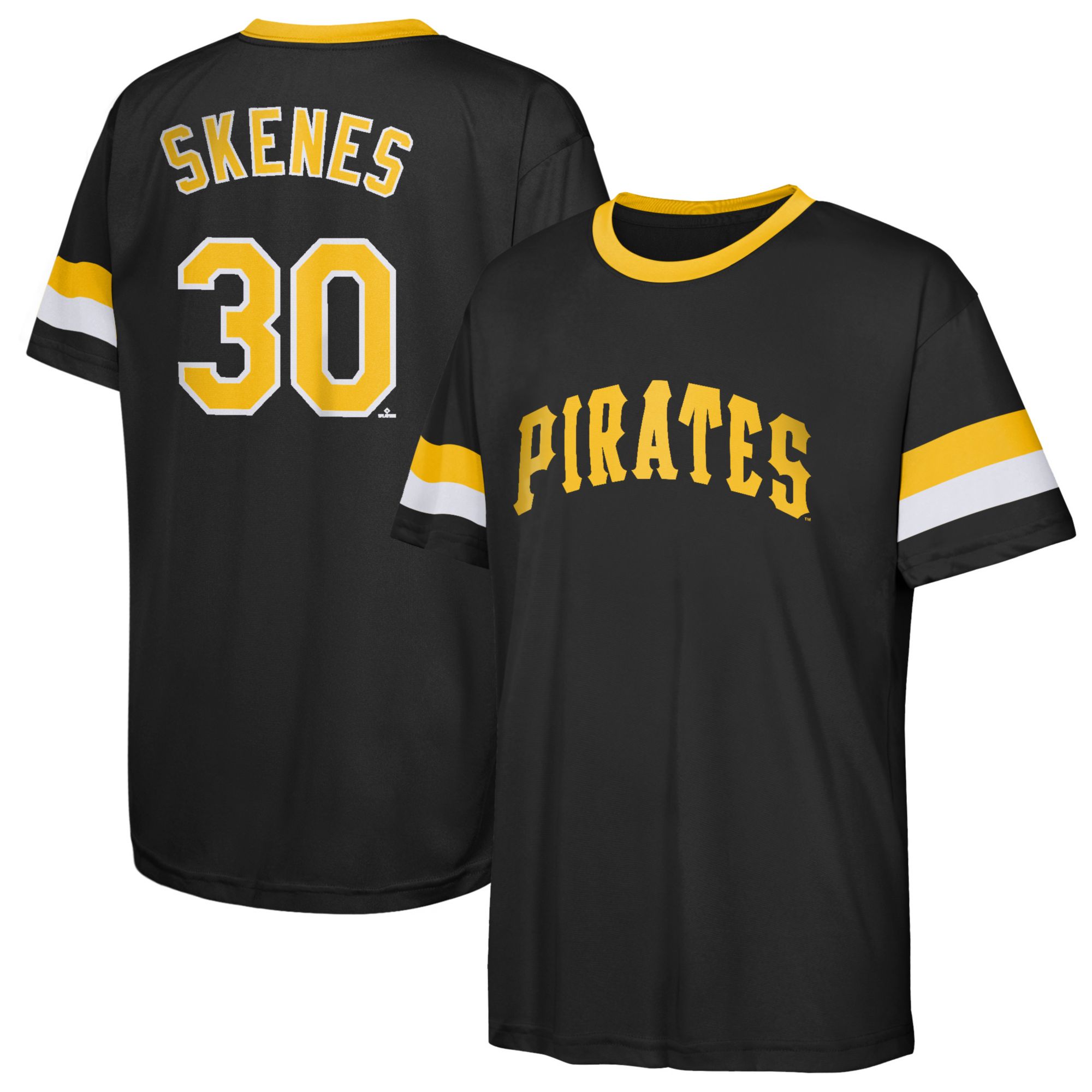 Nike Youth Pittsburgh Pirates Team Color Paul Skenes #30 Triple Sublimation T-Shirt