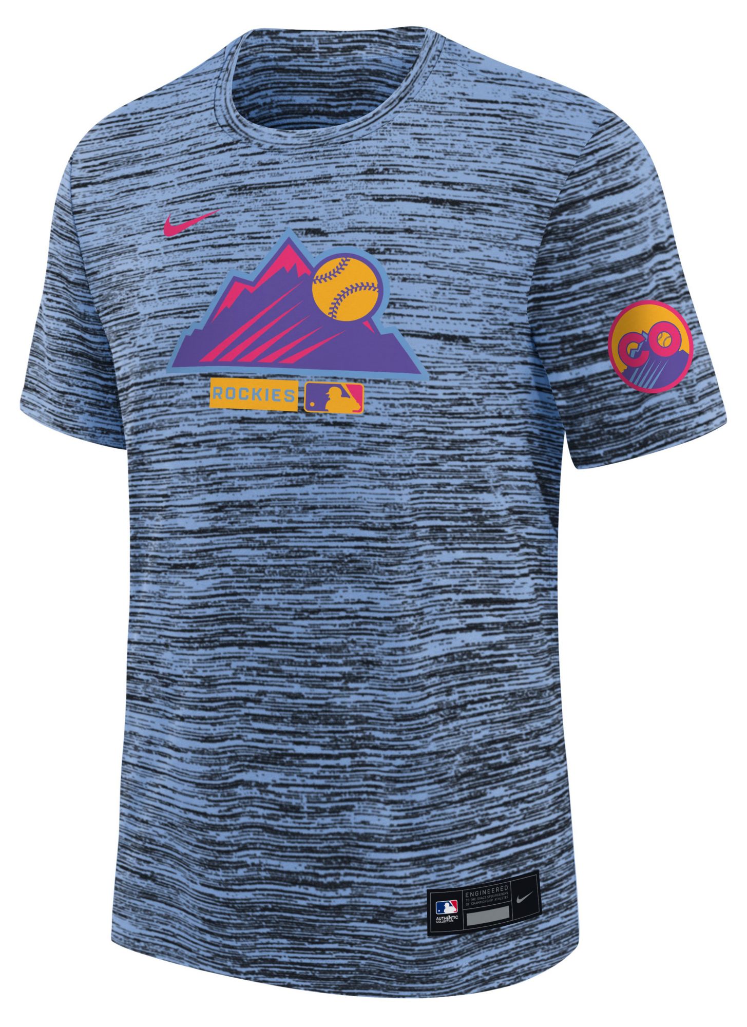 Nike Youth Colorado Rockies City Connect Velocity T-Shirt