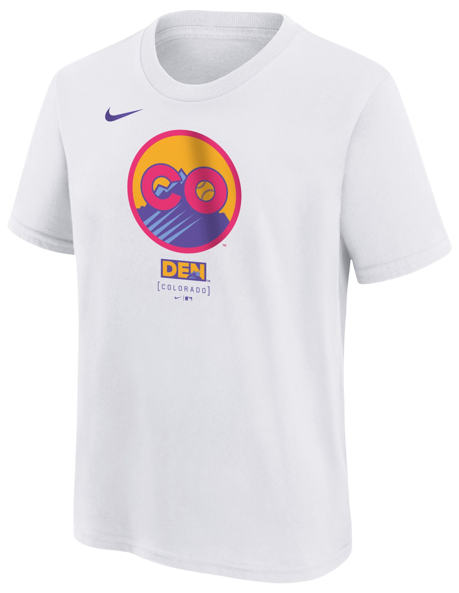Nike Youth Colorado Rockies City Connect Logo T-Shirt