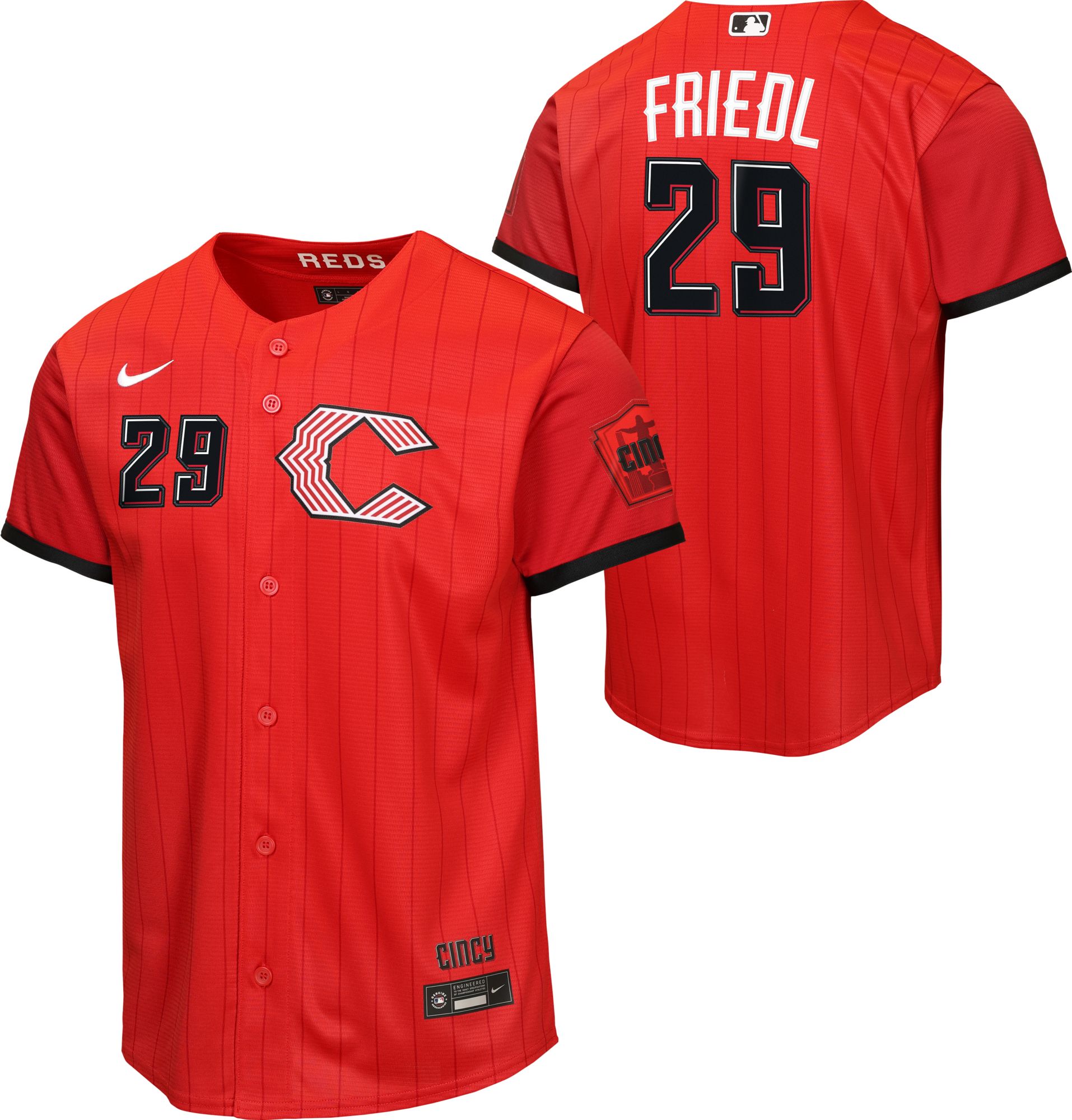 Nike Youth Cincinnati Reds TJ Friedl #29 2026 City Connect Homerun Jersey