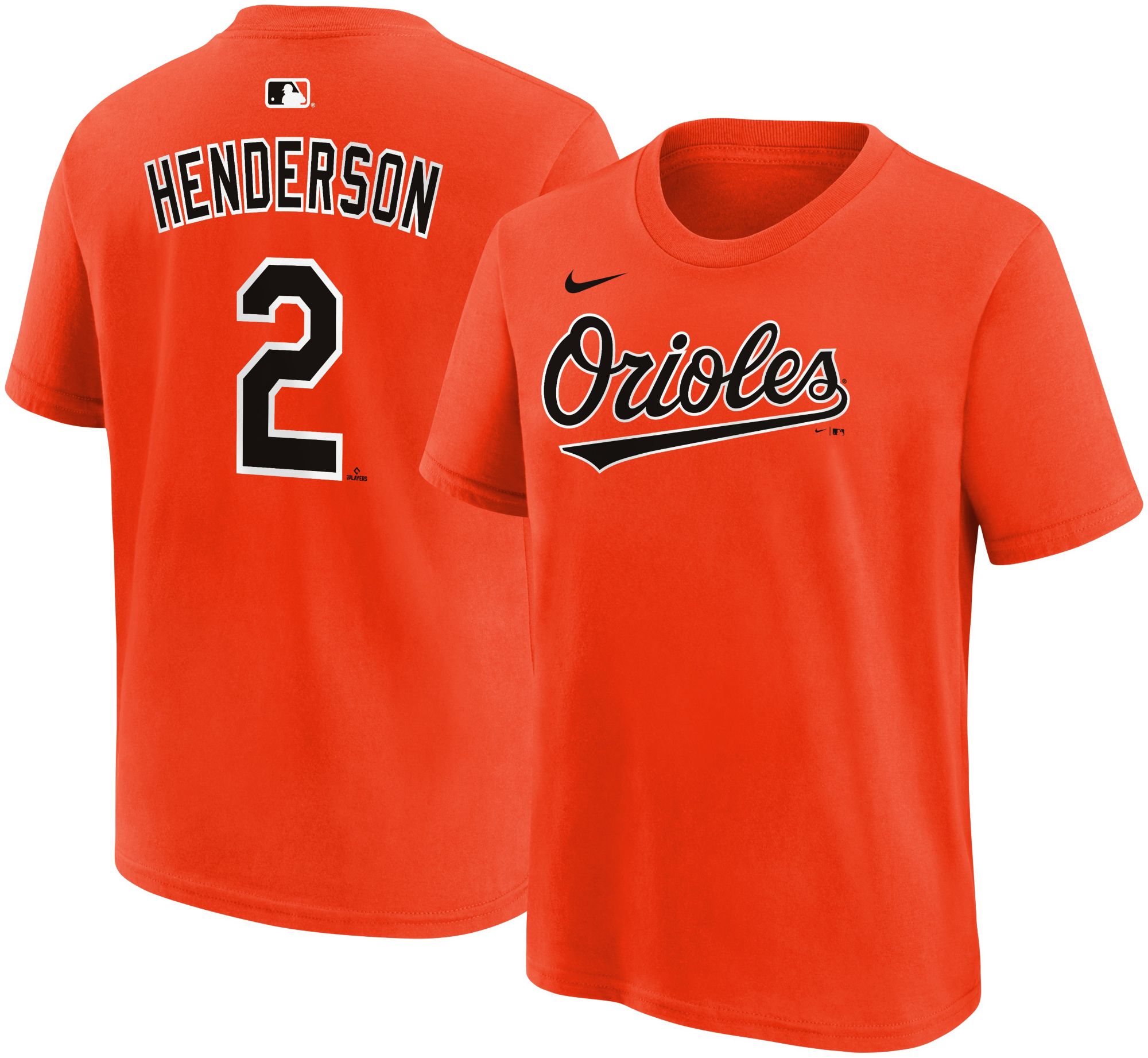 Nike Youth Baltimore Orioles Gunnar Henderson #2 Orange Home T-Shirt