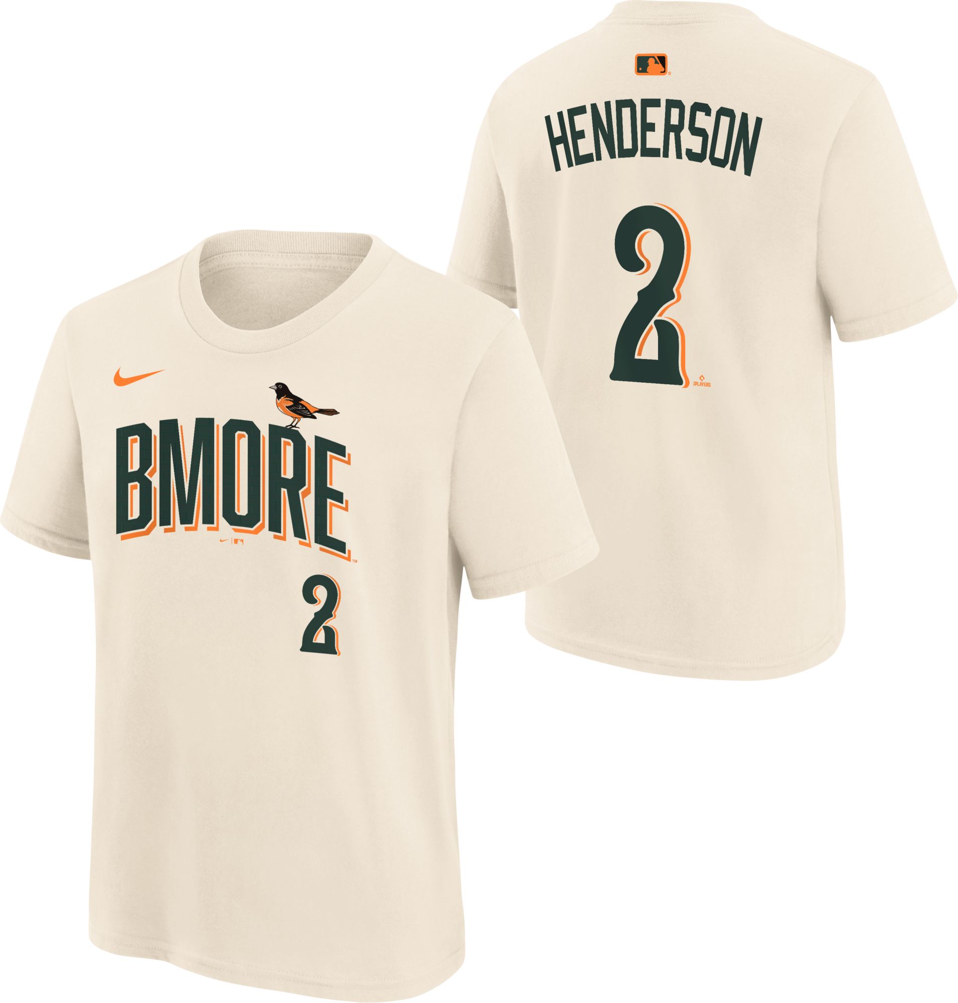 Nike Youth Baltimore Orioles Gunnar Henderson #2 2026 City Connect T-Shirt