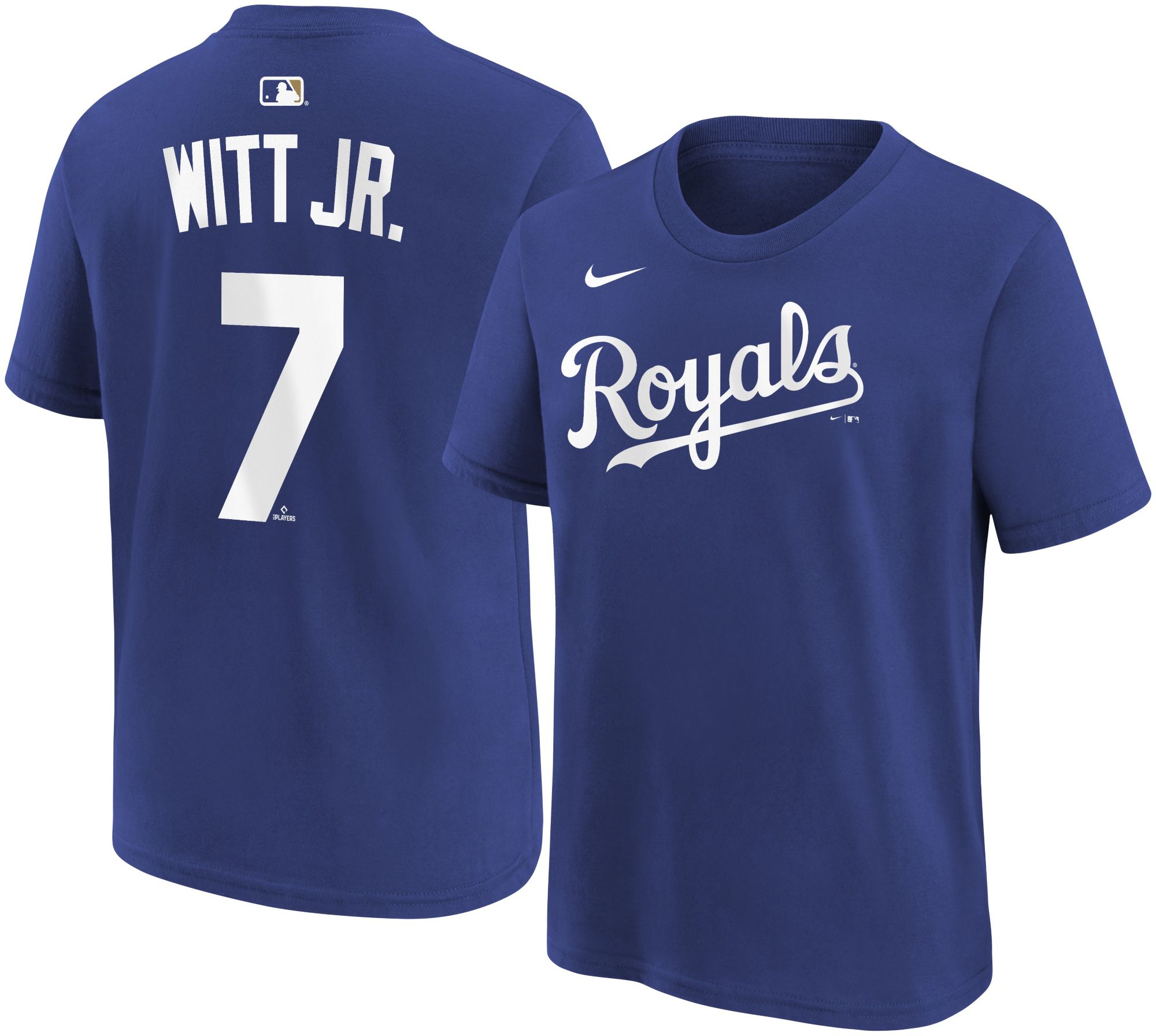 Nike Youth Kansas City Royals Bobby Witt Jr. #7 Blue Home T-Shirt