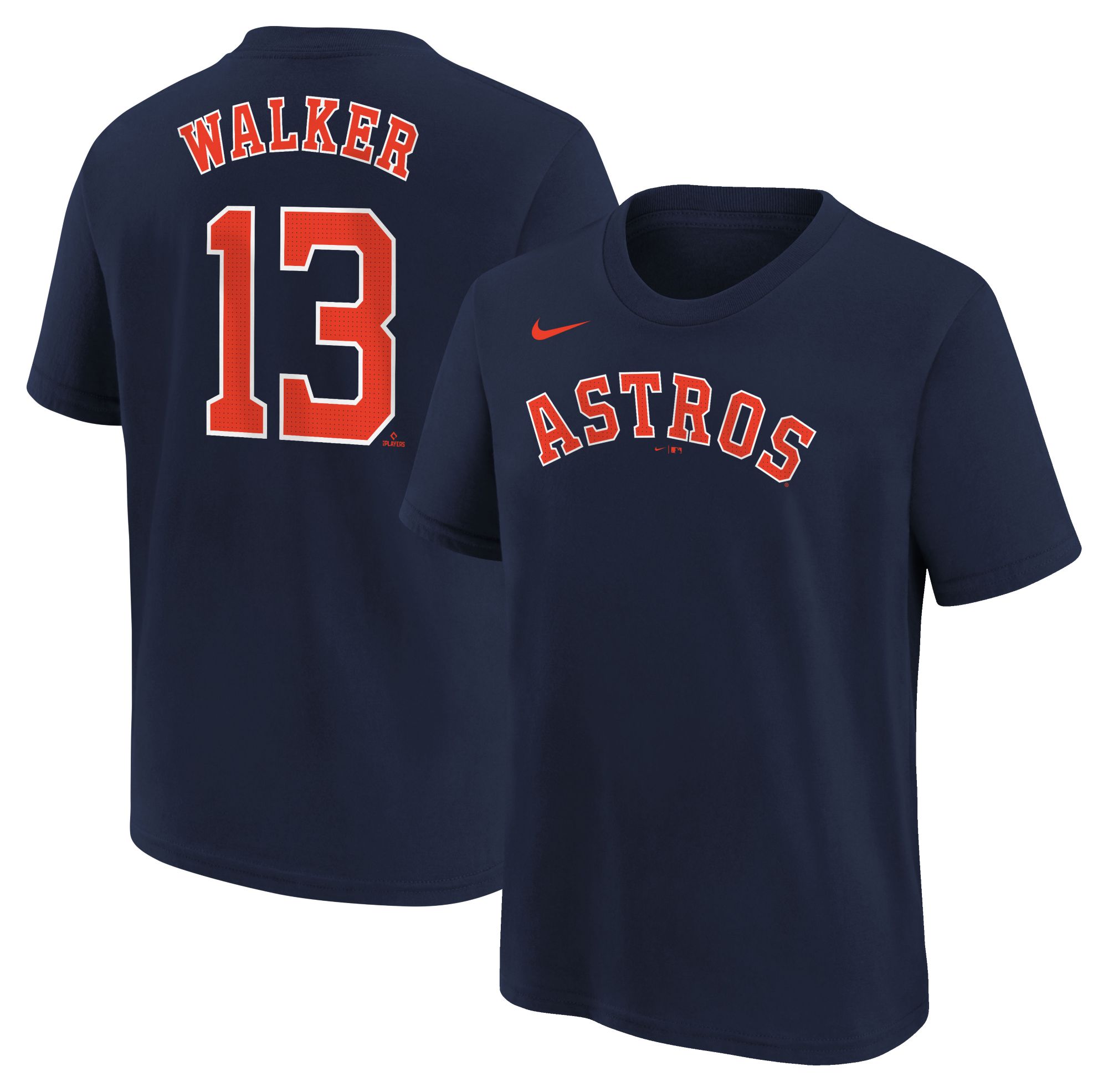 Nike Youth Houston Astros Christian Walker #13 Navy T-Shirt