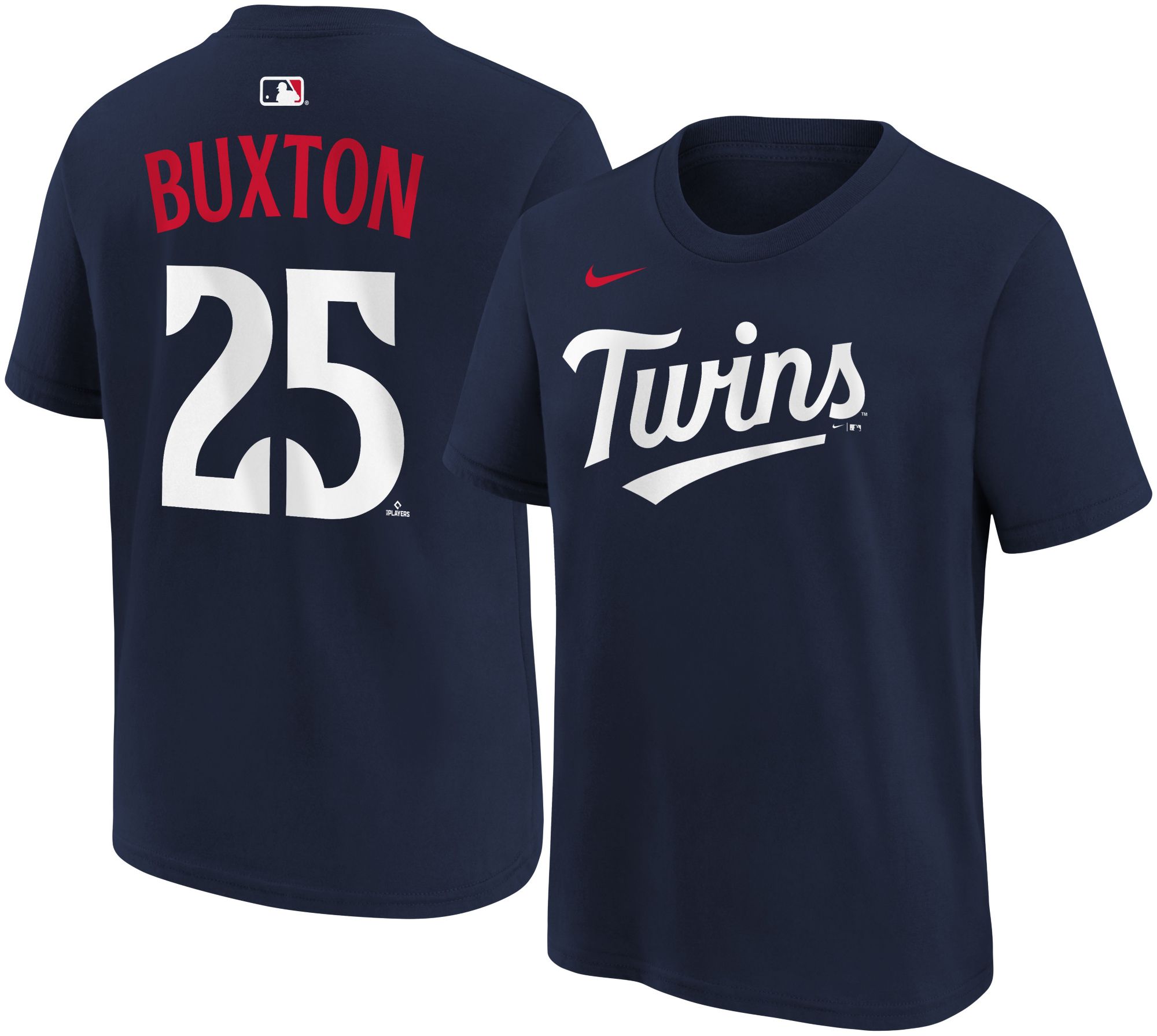 Nike Youth Minnesota Twins Byron Buxton #25 Navy Home T-Shirt