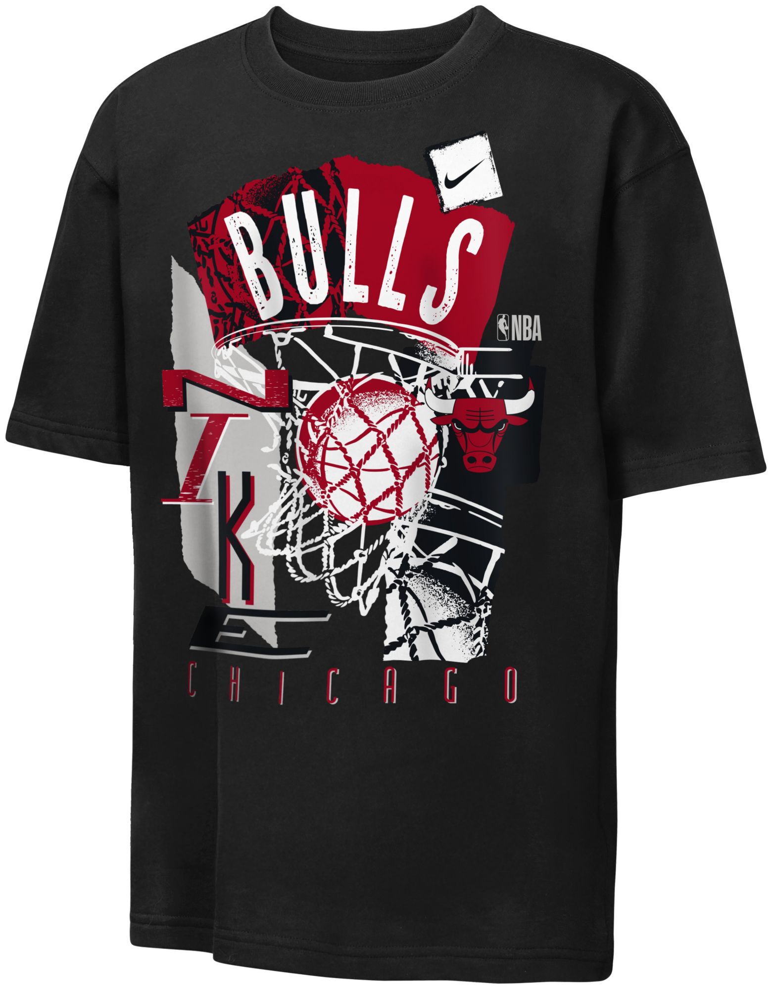 Nike Youth Chicago Bulls Black Vintage T-Shirt