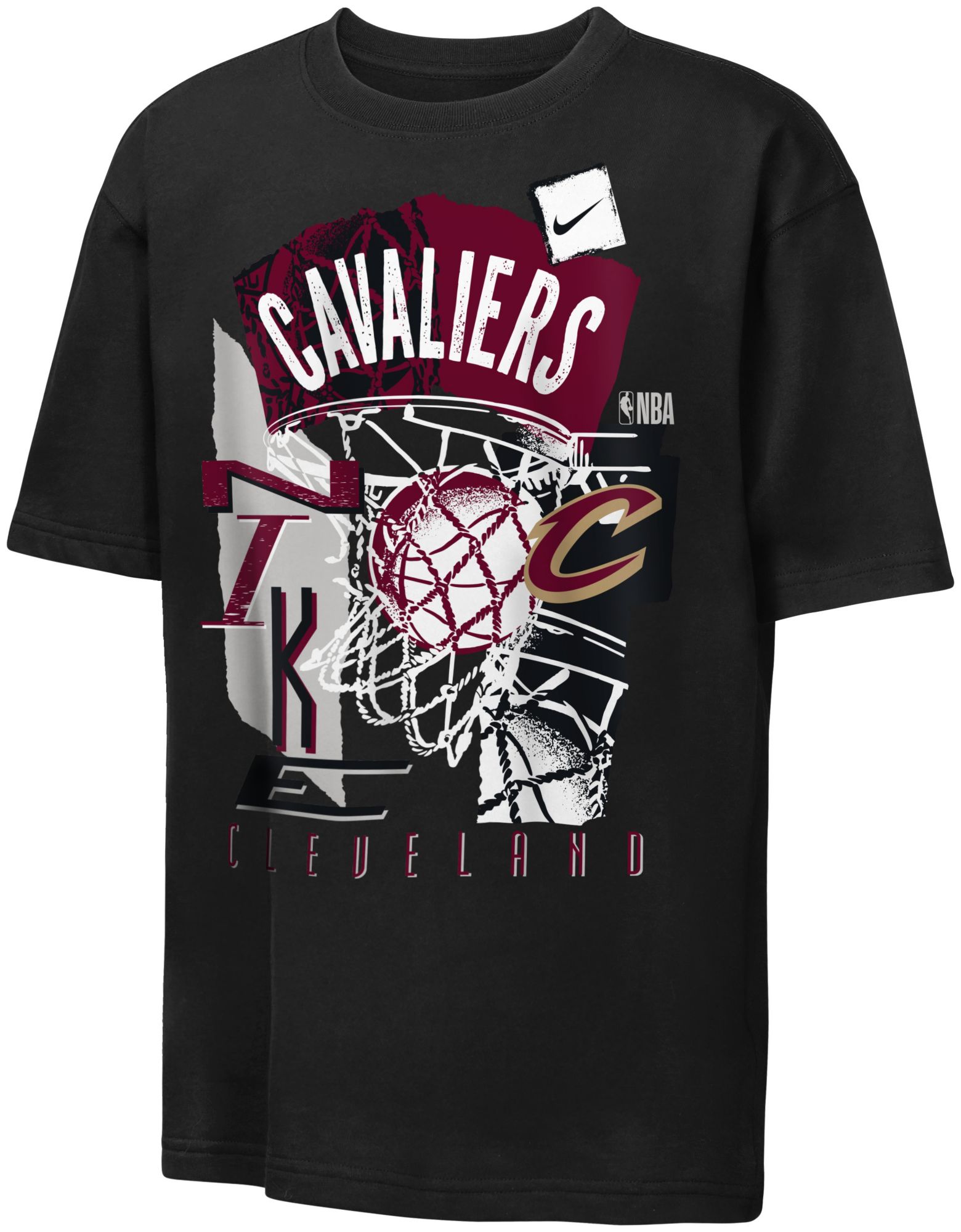 Nike Youth Cleveland Cavaliers Black Vintage T-Shirt