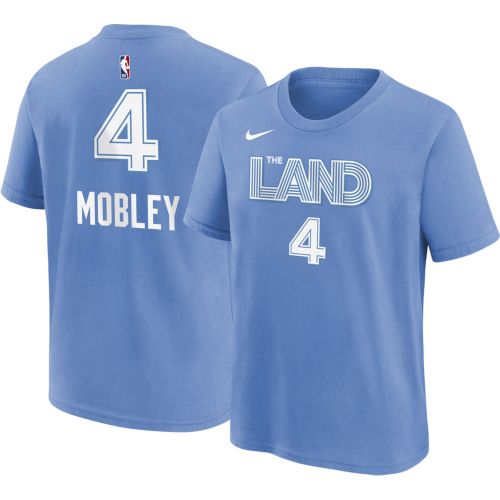 Nike Youth 2024-25 NBA Playoffs Cleveland Cavaliers "Win For The Land" Mantra Black T-Shirt