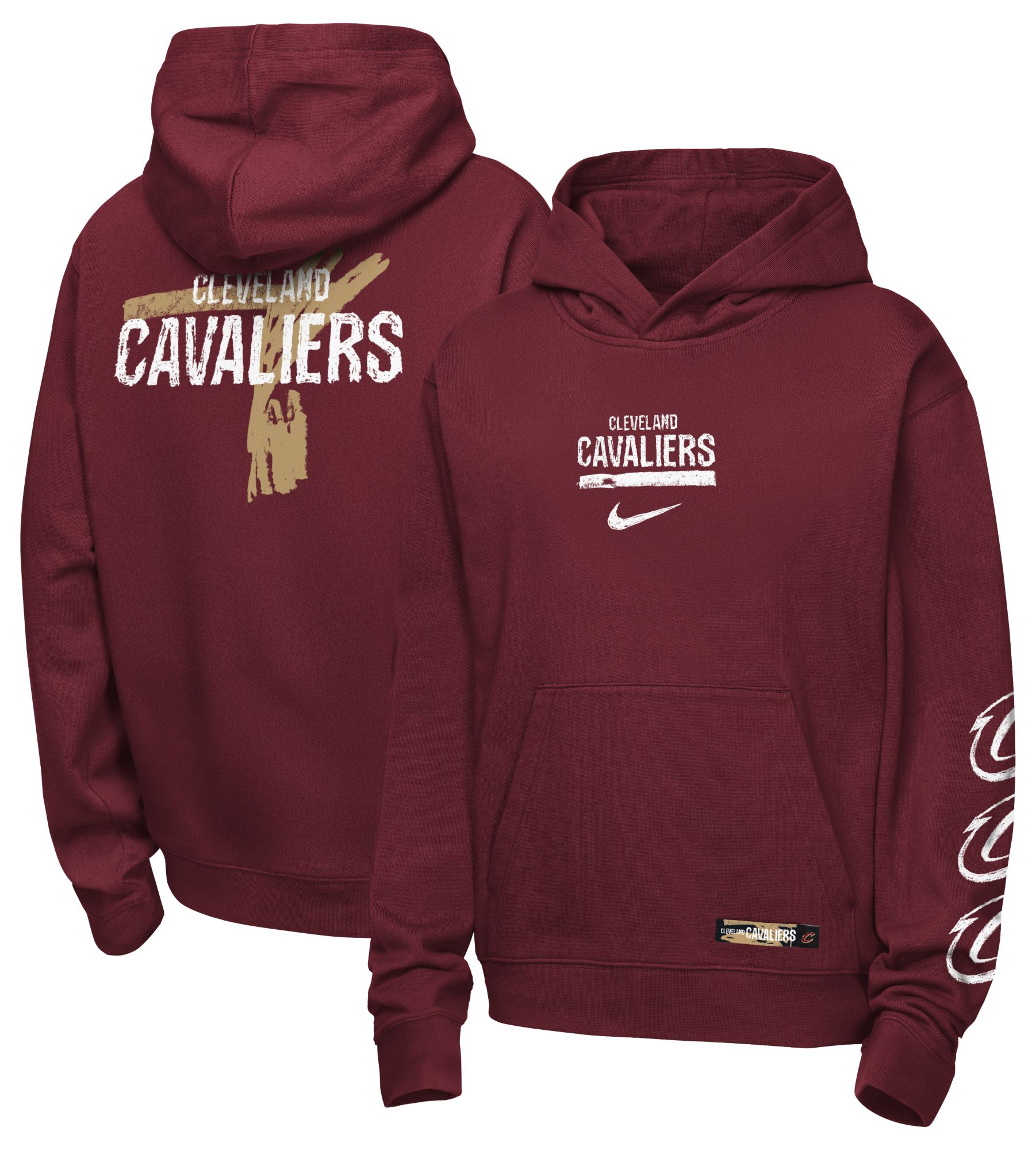 Nike Youth Cleveland Cavaliers Red Graphic Club Hoodie