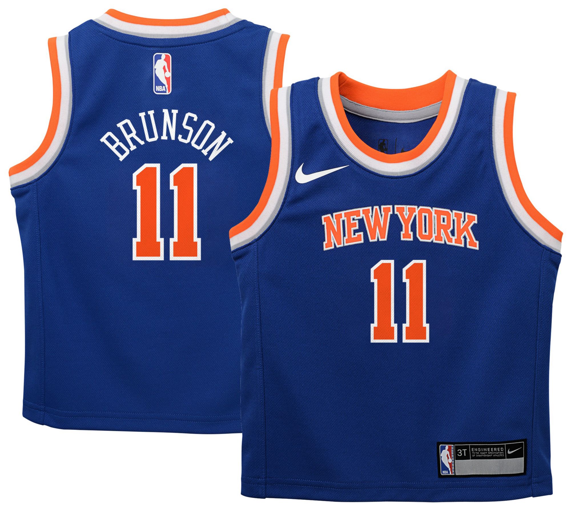 Nike Toddler New York Knicks Jalen Brunson #11 Blue Swingman Icon Jersey