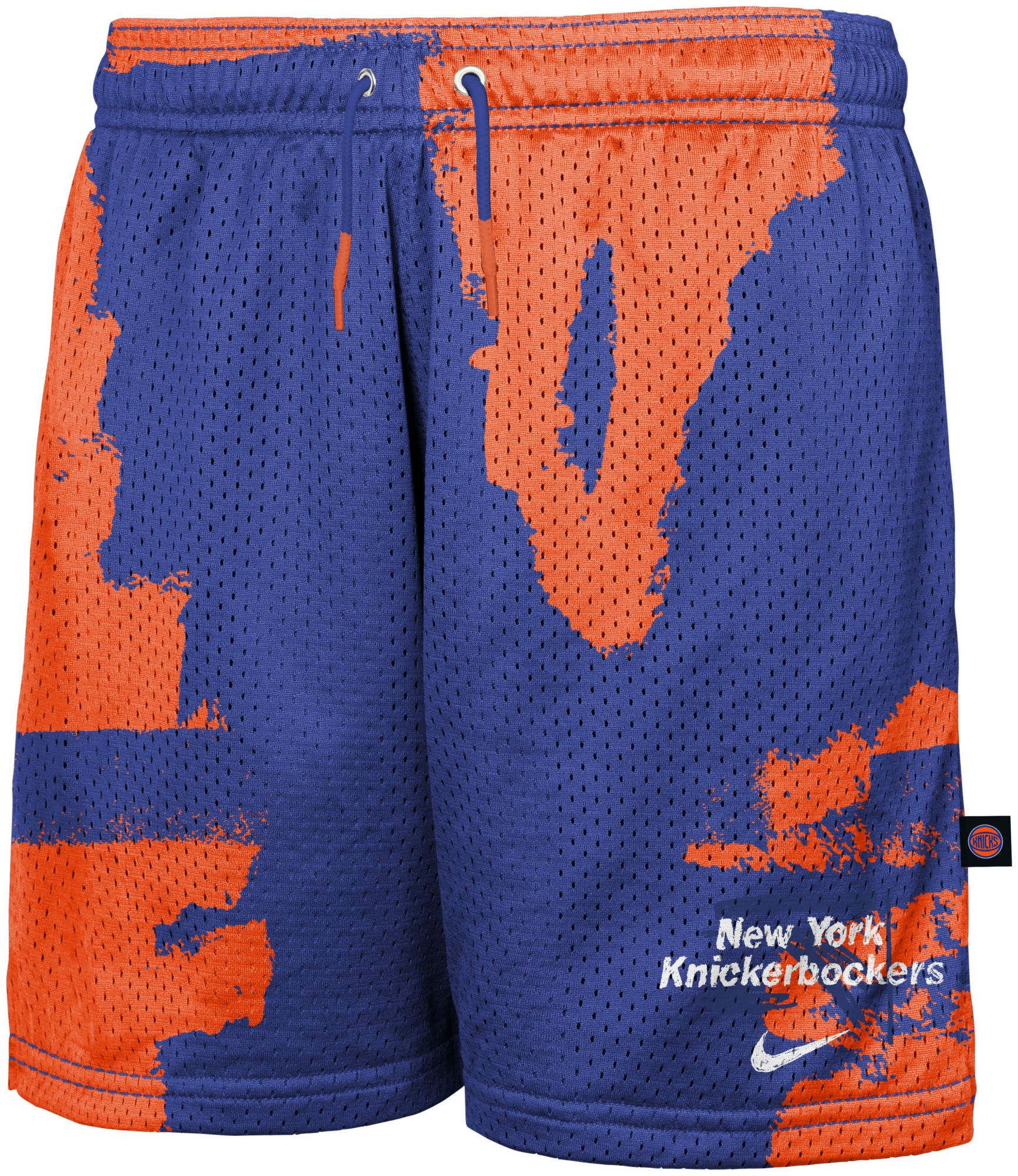 Nike Youth New York Knicks Wordmark Blue Practice Shorts