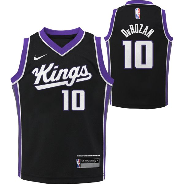 Nike Little Kids' Sacramento Kings Demar Derozan #10 Black Swingman Icon Jersey