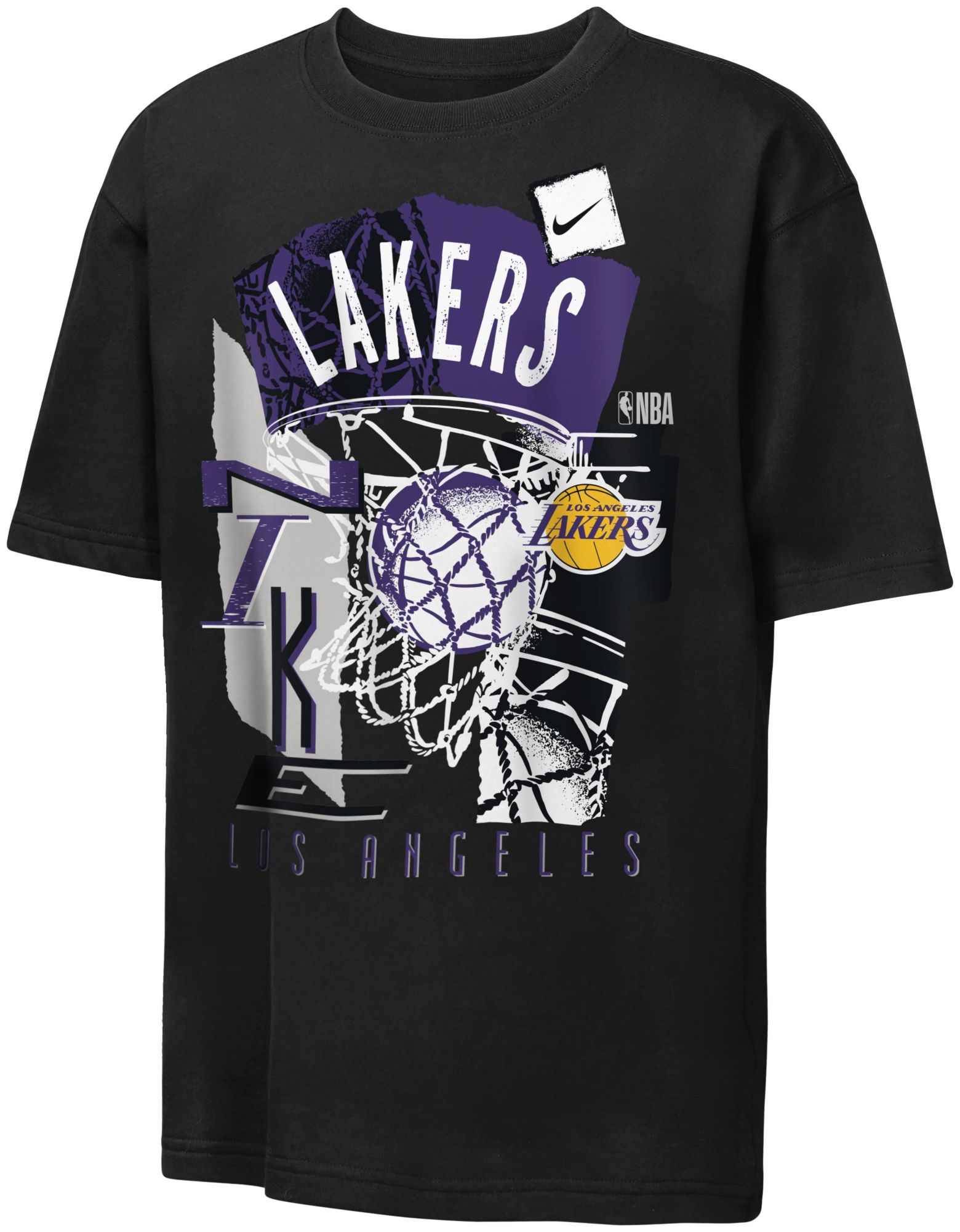 Nike Youth Los Angeles Lakers Black Vintage T-Shirt