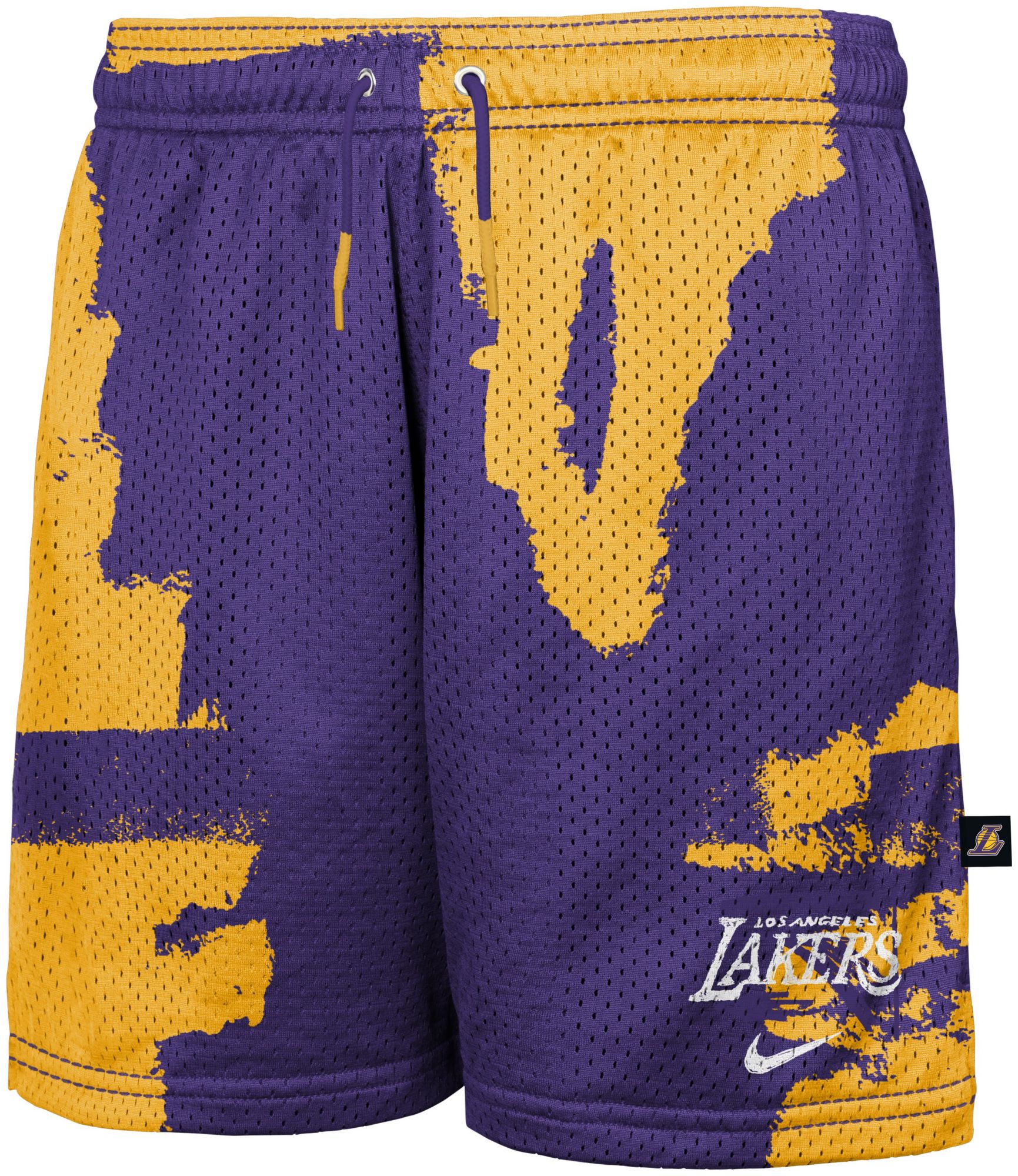 Nike Youth Los Angeles Lakers Wordmark Purple Practice Shorts