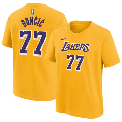 NBA Lakers DONČIĆ 77 Tシャツ XL 非売品 Nike Los Angeles Lakers Luka Doncic #77 Name & Number T