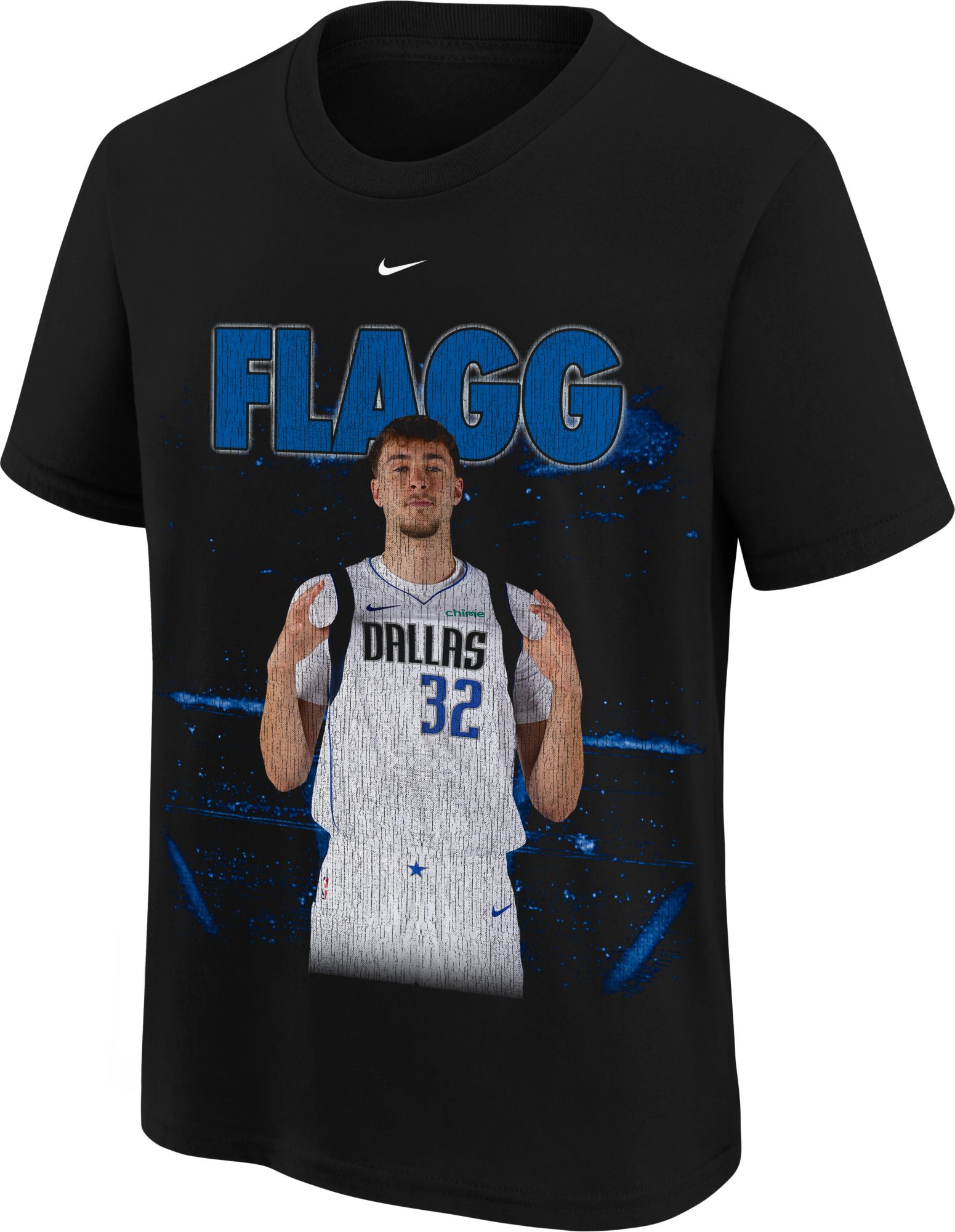 Nike Youth Dallas Mavericks Cooper Flagg #32 New Faces X New Places Black T-Shirt